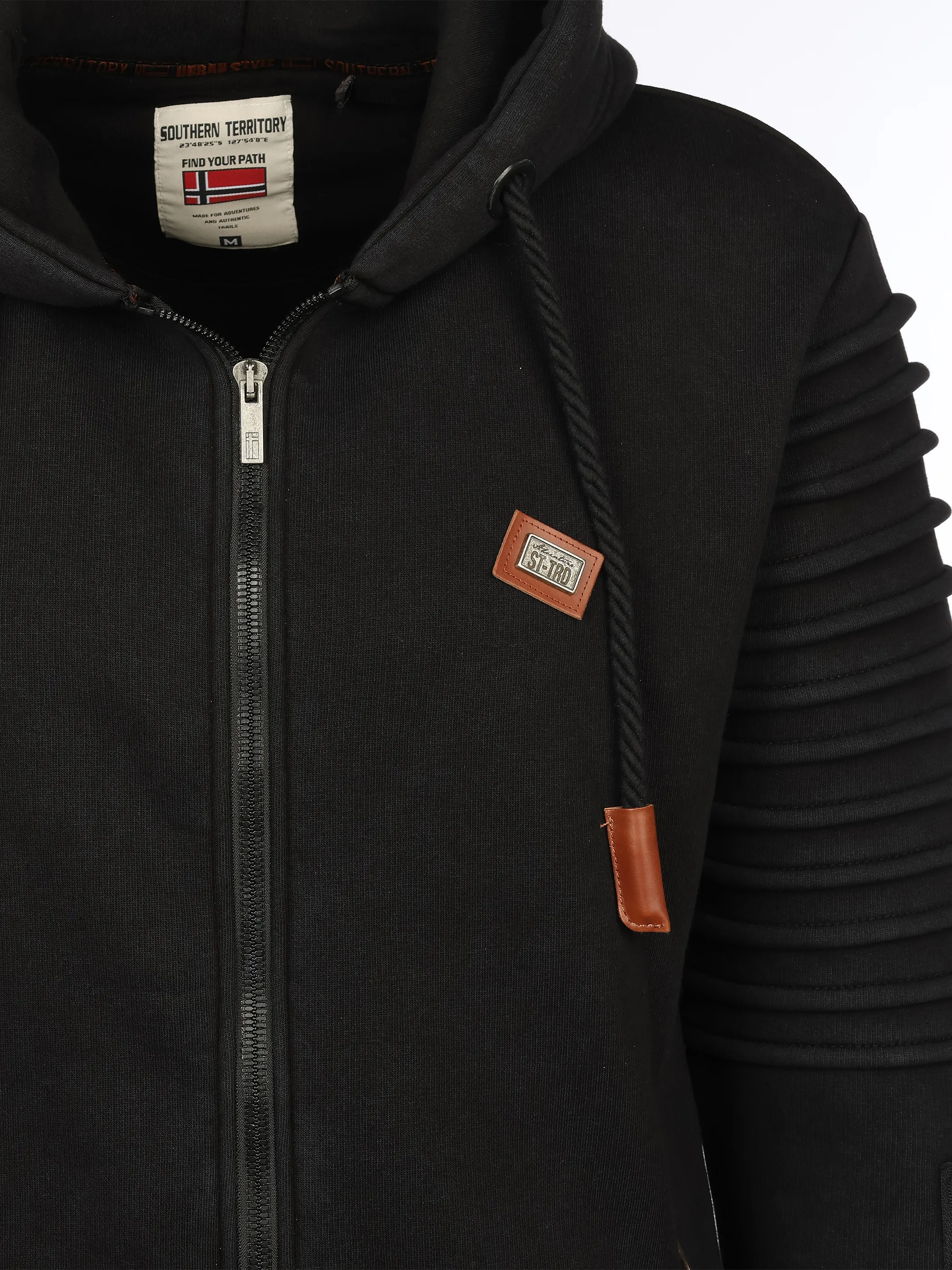Southern Territory He. Bikersweatjacke grindle Schwarz 919492 BLACK 3