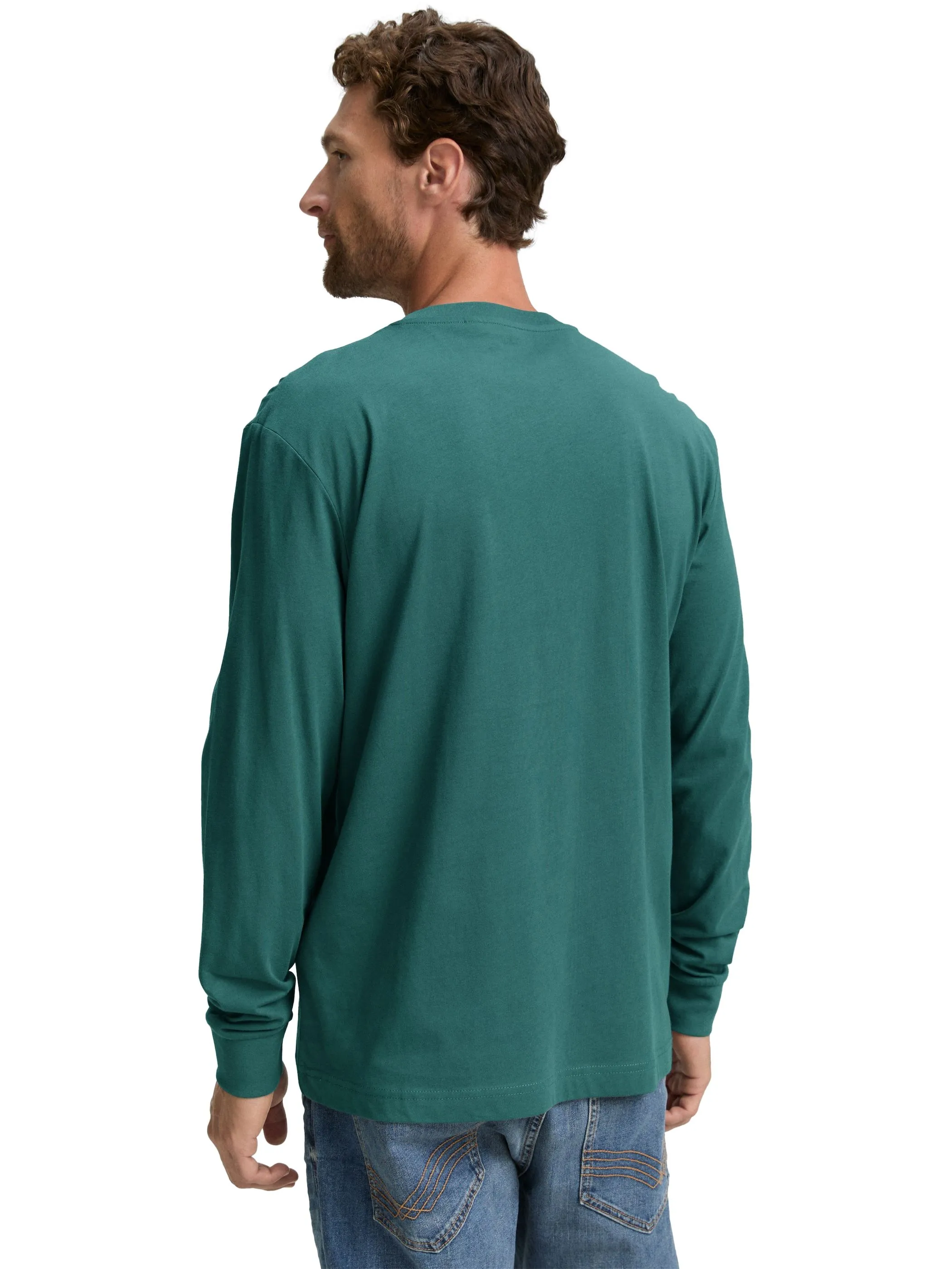 Tom Tailor 1047769 printed longsleeve Grün 914817 14171 2