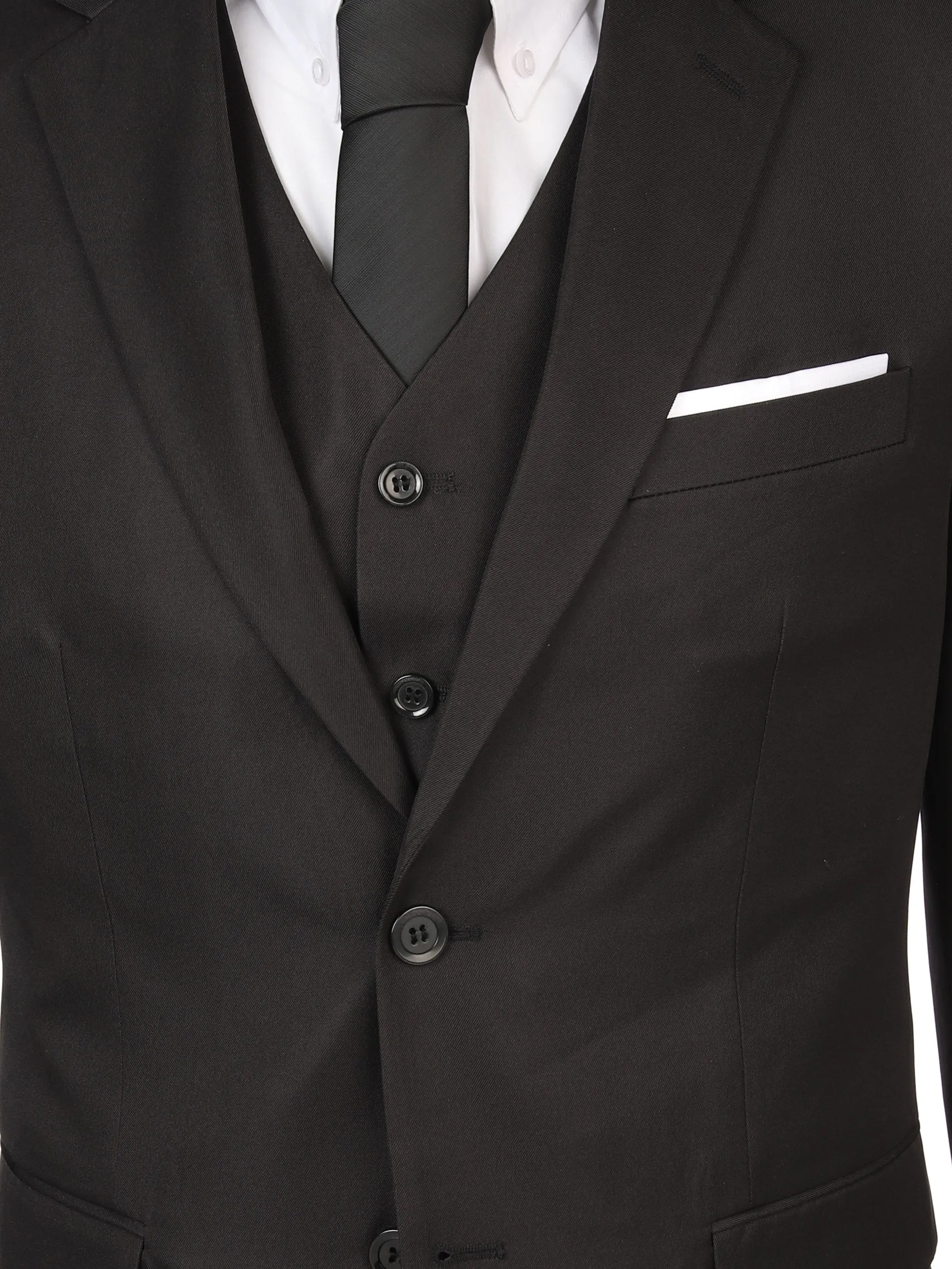 Jim Spencer He. Anzug 5tlg. Schwarz 896832 BLACK 3