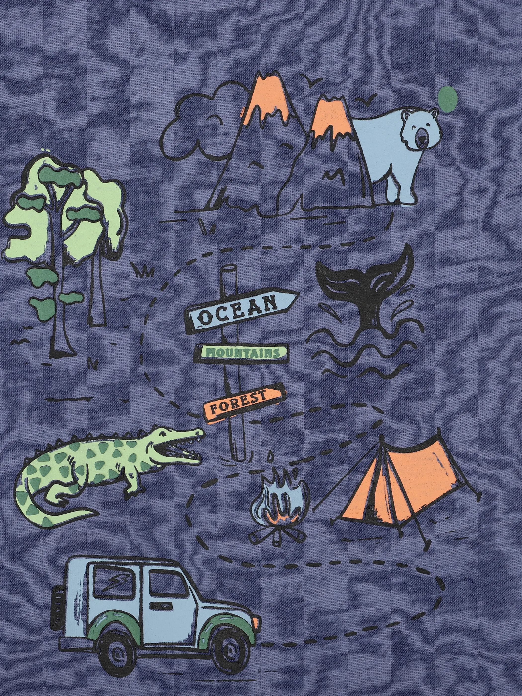 Stop + Go KJ Tanktop in blau mit Frontdruck Blau 891520 BLAU 3 Stop + Go KJ Tanktop in blau mit Frontdruck Blau 891520 BLAU 3