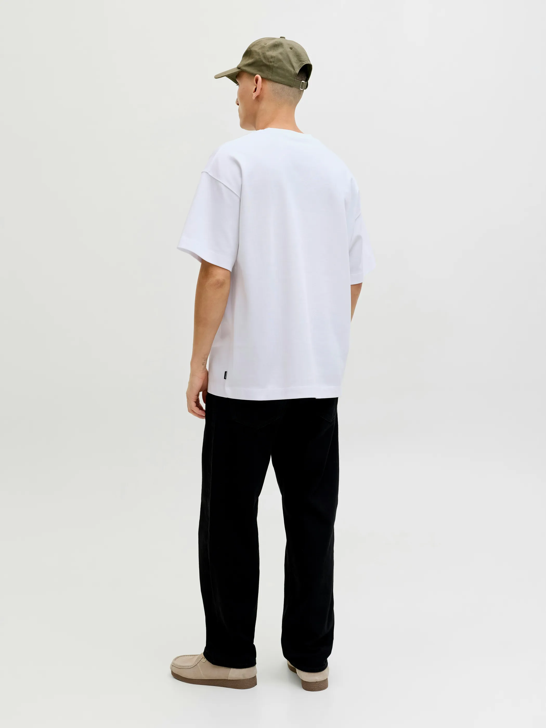 Jack Jones 12298906 JJEBARRON TEE SS O-NE Weiß 927799 178074 3