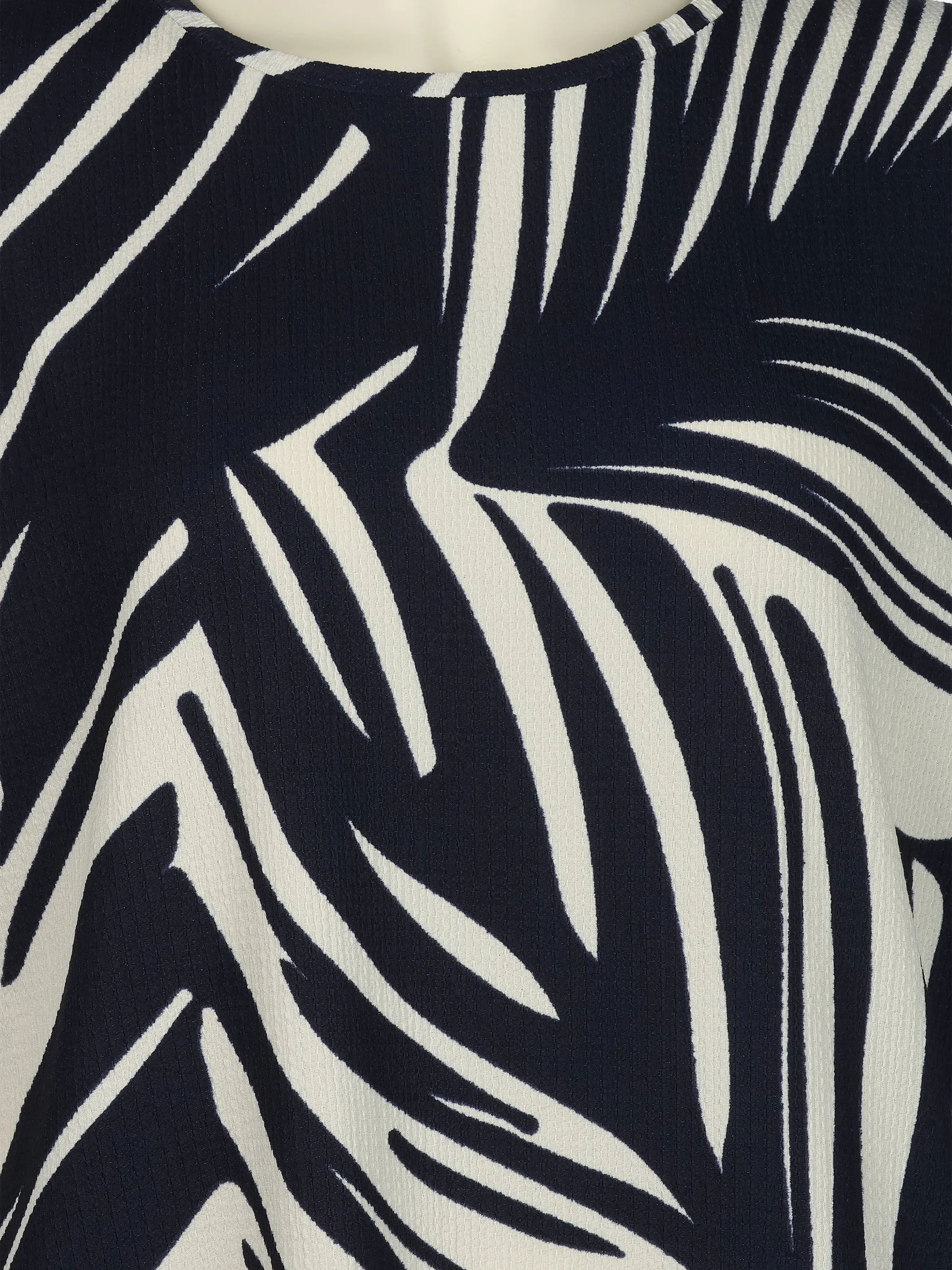 Sonja Blank Da-gr.Gr. Crepe Shirt m. Print Marine 926502 SAPHIRE 3