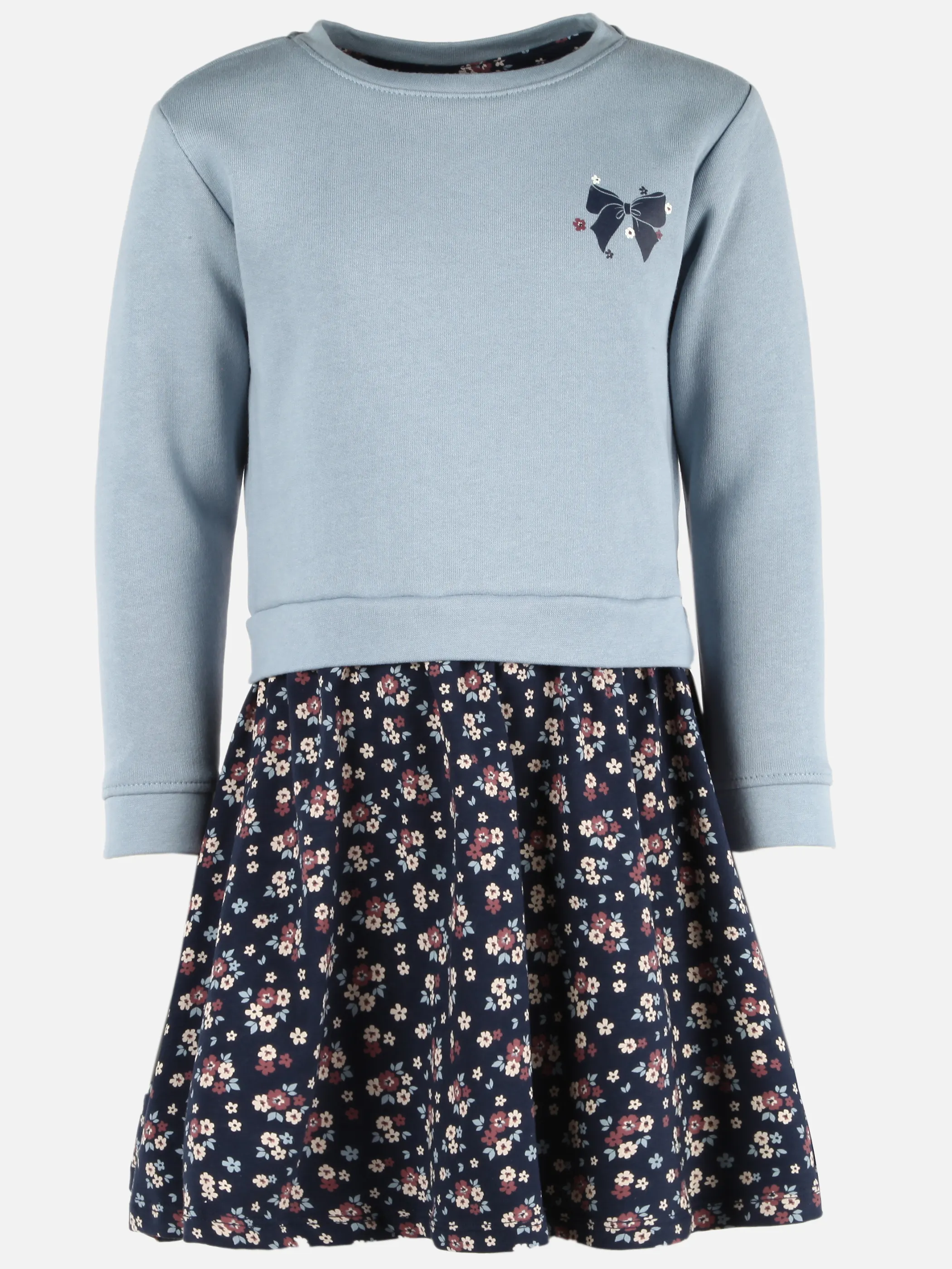One Way KM Kleid + Schleifen Print in Blau Blau 916179 BLUE 1