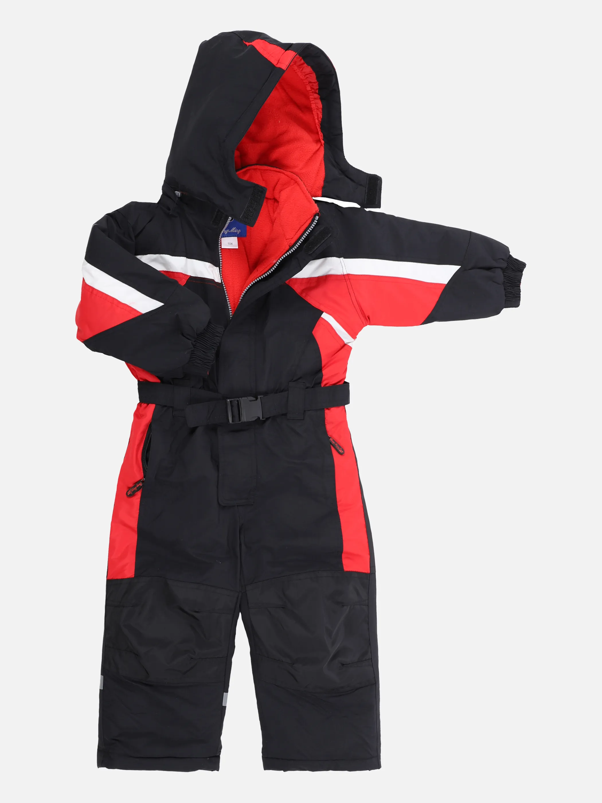 Peng Ming Ki-Skianzug mit Kapuze Schwarz 863553 SCHWARZ/RO 1 Peng Ming Ki-Skianzug mit Kapuze Schwarz 863553 SCHWARZ/RO 1