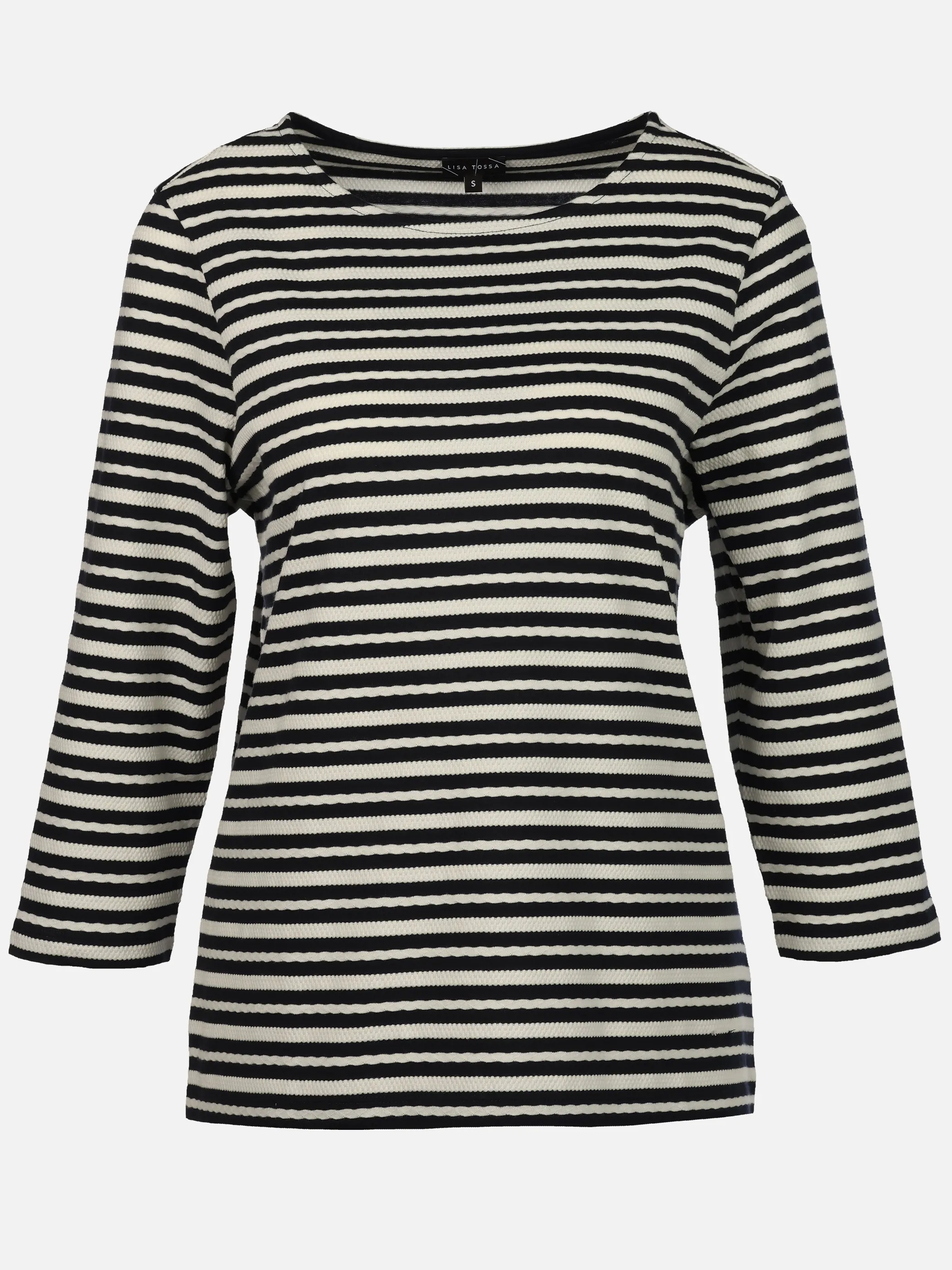 Lisa Tossa Da-Jacquard-Shirt 3/4 Arm Weiß 920719 WHITE 1