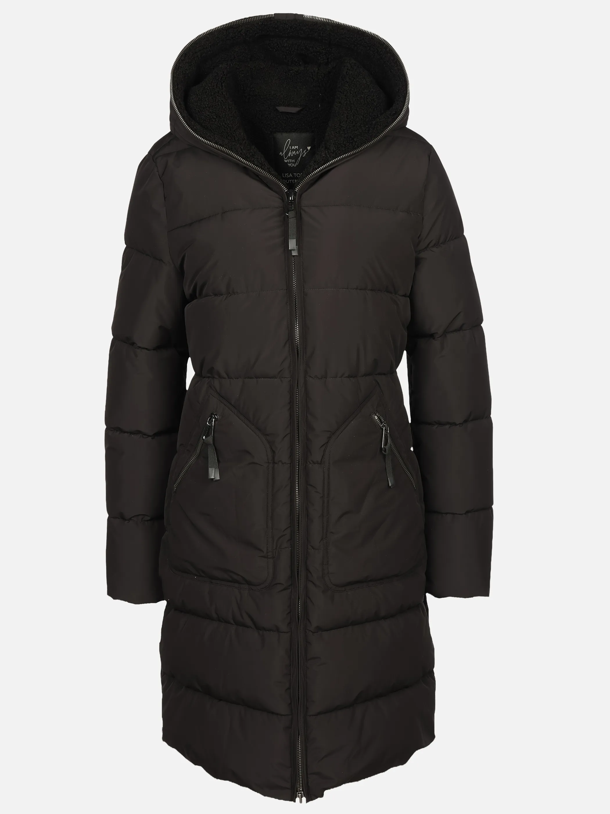 Lisa Tossa Da-Mantel m. Teddy-Fleece Schwarz 929613 BLACK 1