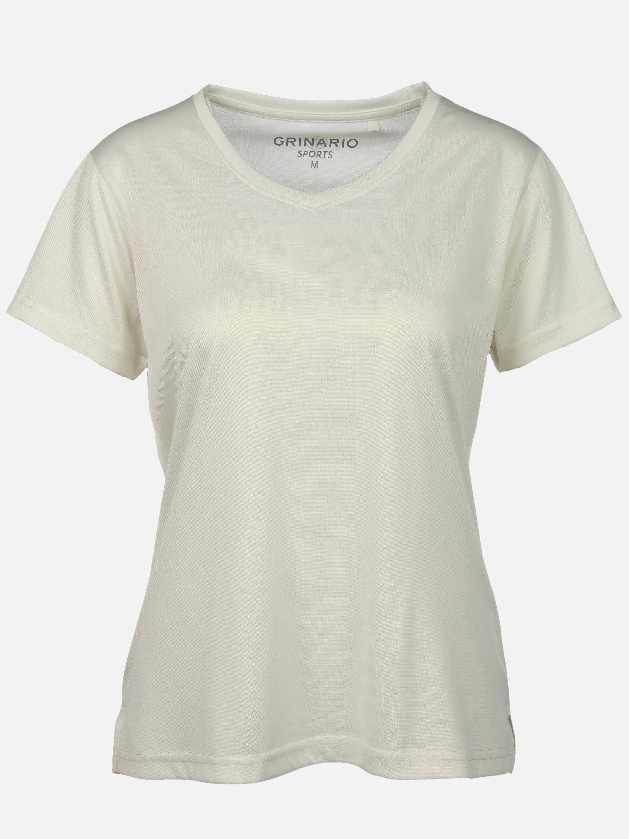 Grinario Sports Da-Sport T-Shirt, m. V-Ausschnitt Weiß 921243 WEIß 1