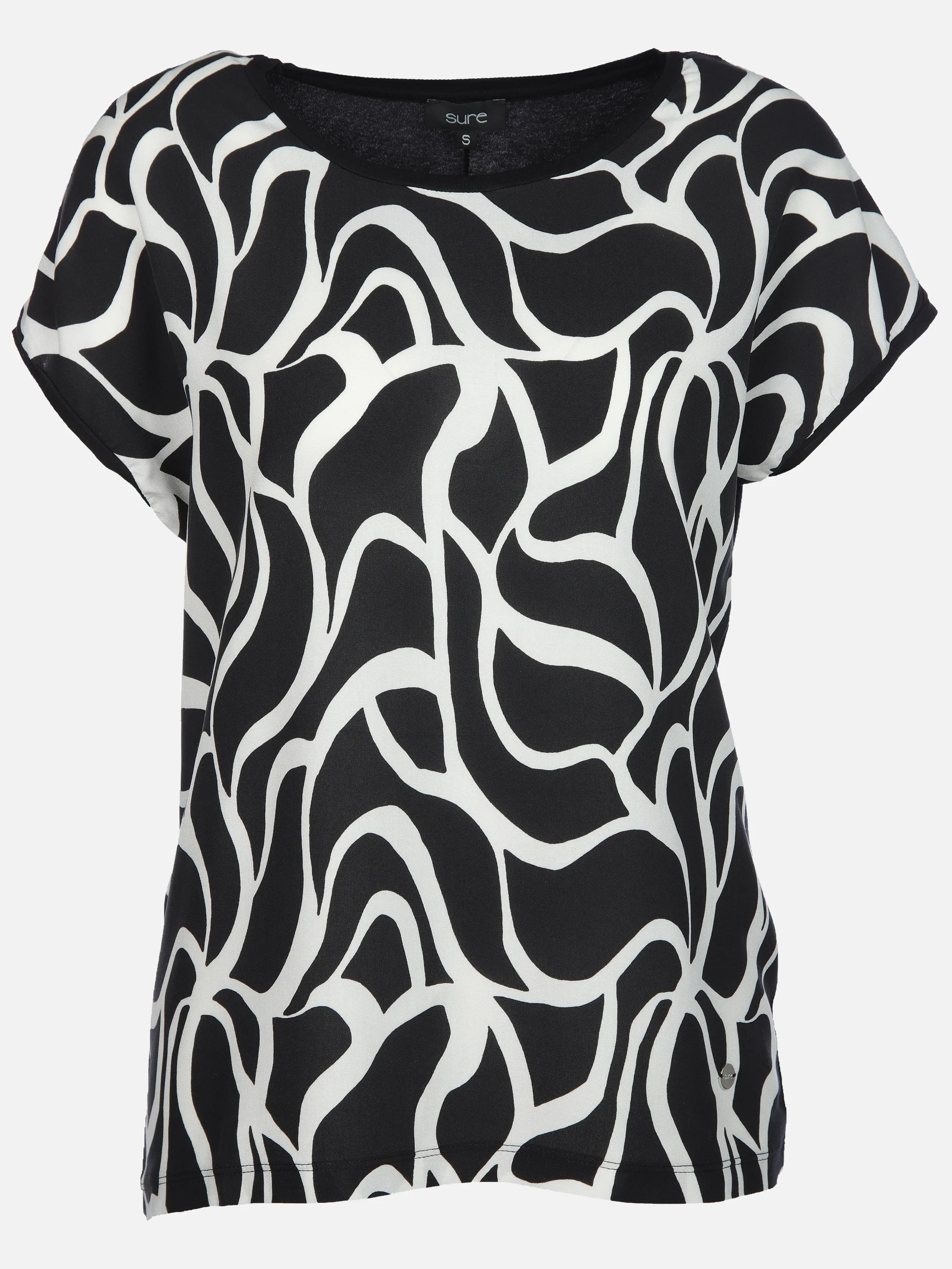 Sure Da-Shirt m. Print Schwarz 907275 SW/WE 1