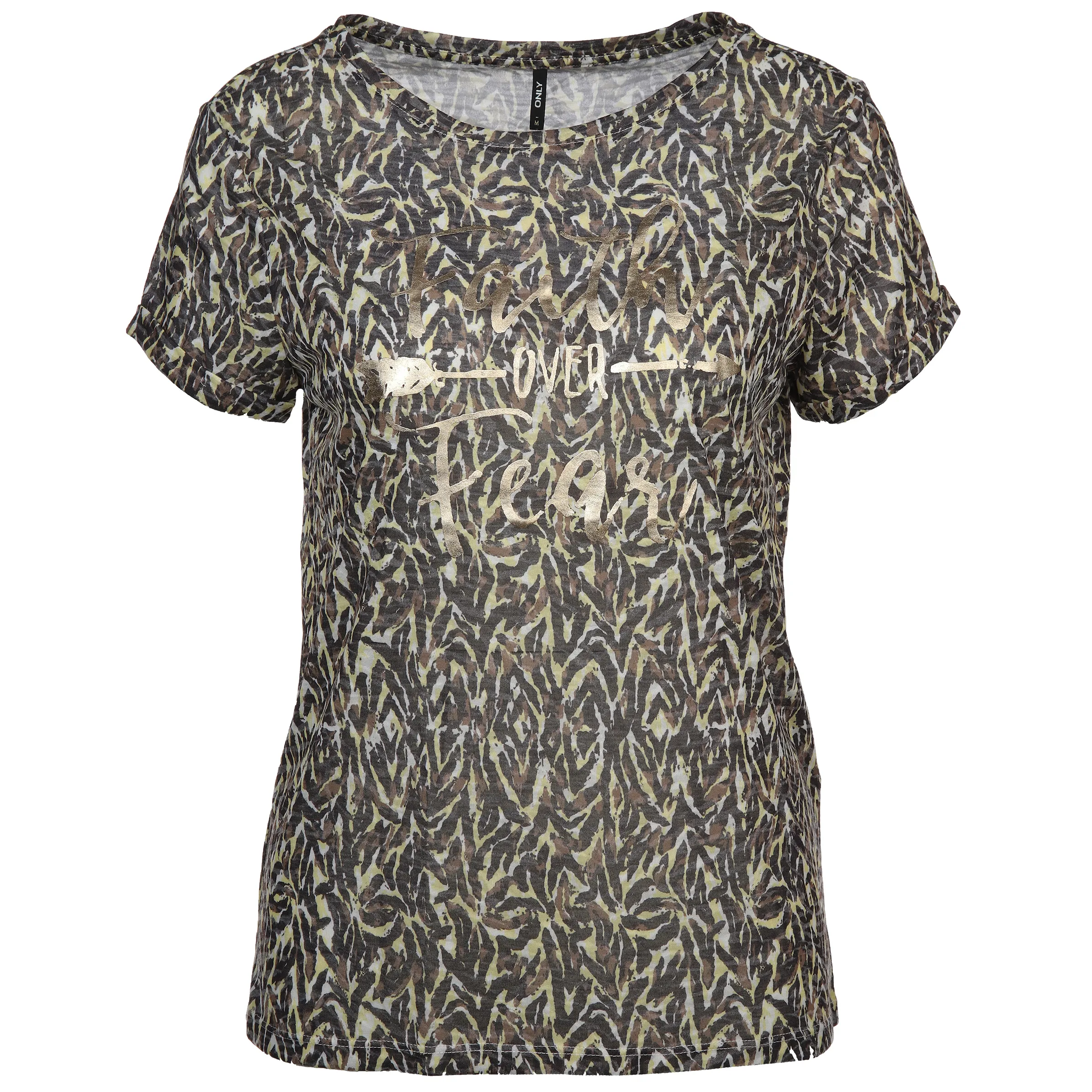 Only 15202694 ONLRILLA S/S O-NECK T Braun 832783 227035007 1