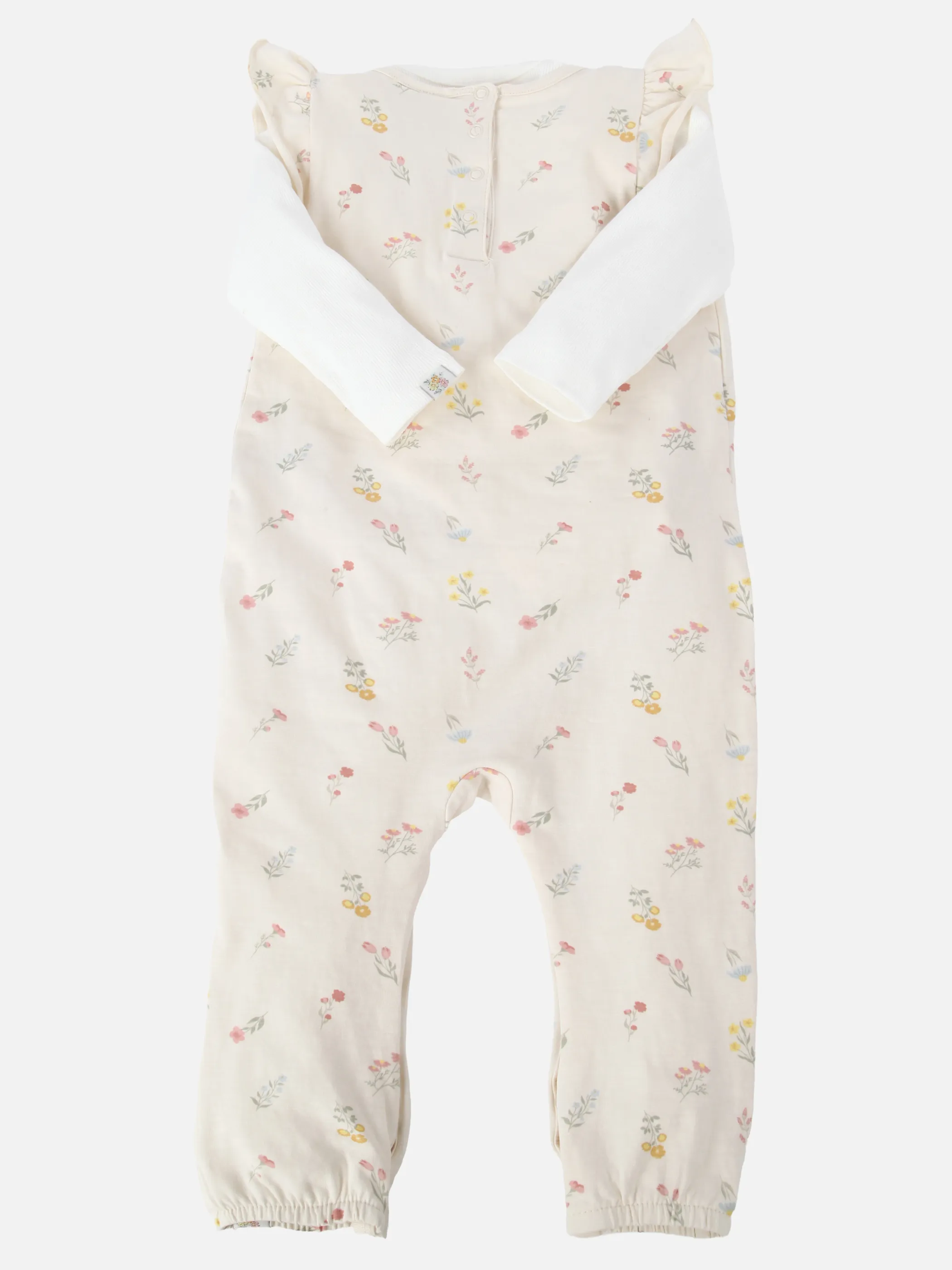 Bubble Gum BG 2ps Set Romper mit AOP in rosa + Body in weiß Rosa 921820 RA 2