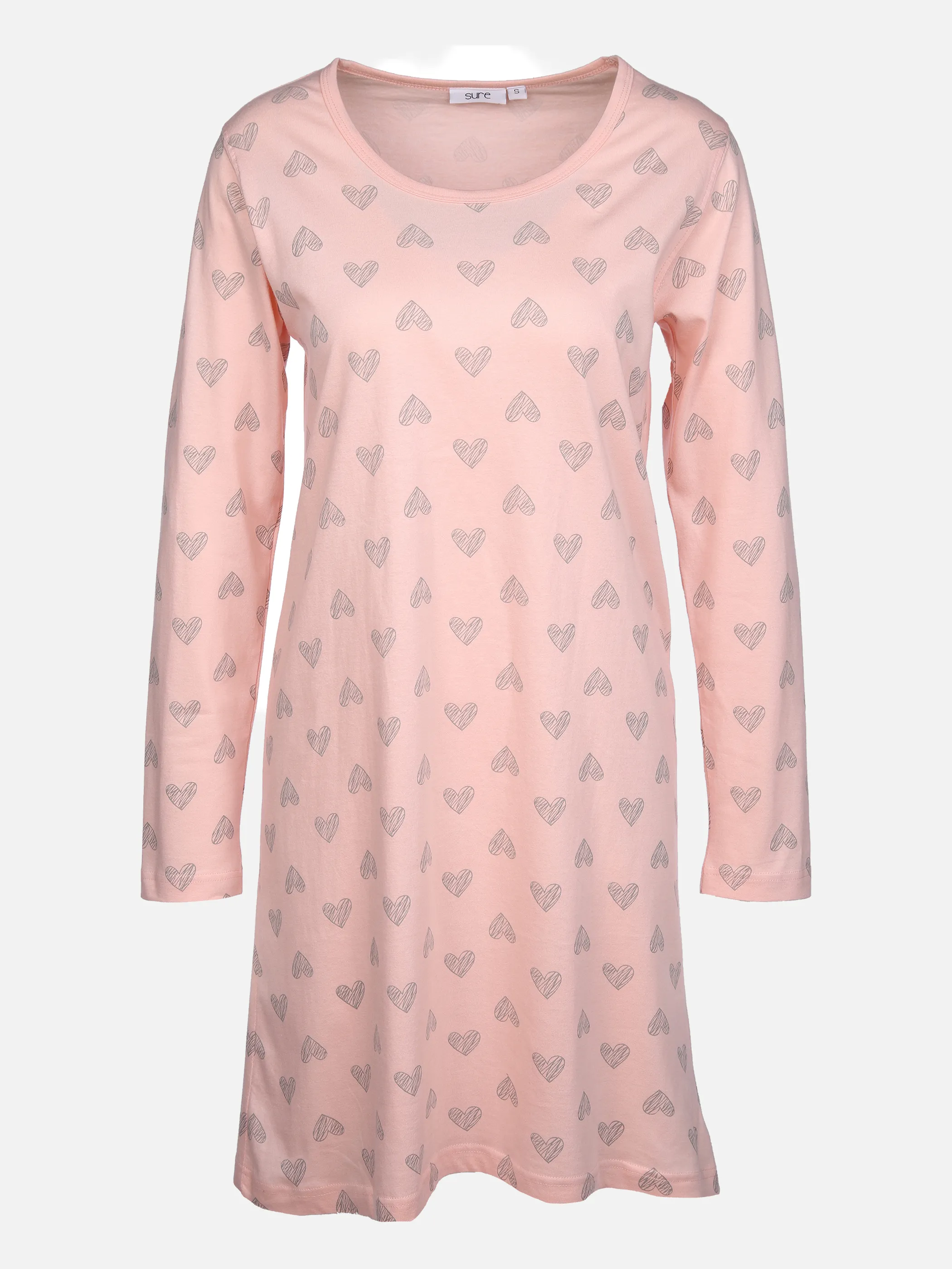 Sure Da. Sleepshirt mit Print langa Rosa 858402 WHITE 1
