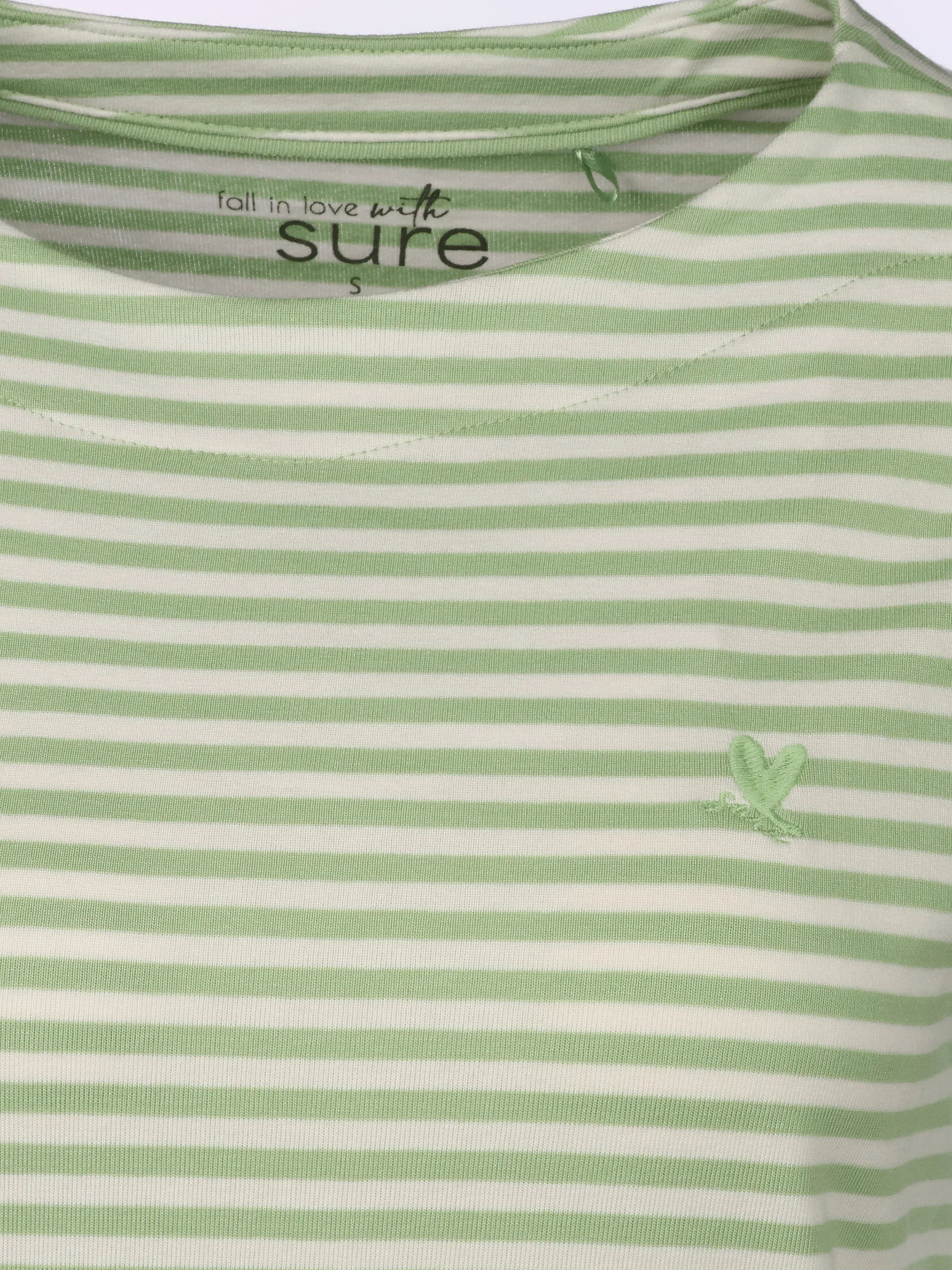 Sure Da-Streifen-Shirt 3/4 Arm Grün 920700 GREEN 3