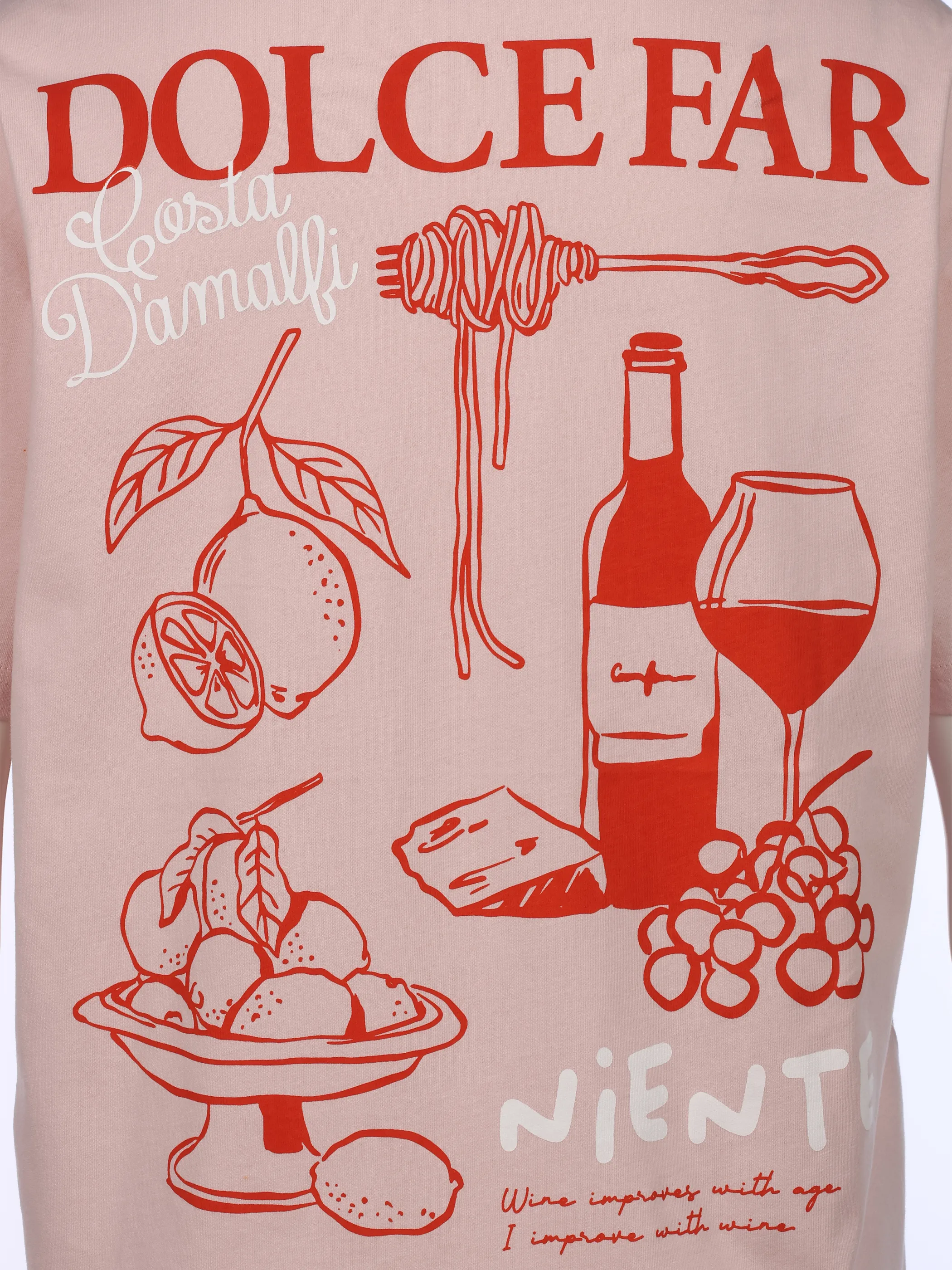 IX-O D12022AH02738AAWG YF Da-T-Shirt mit Backprint Rosa 925935 13100 3