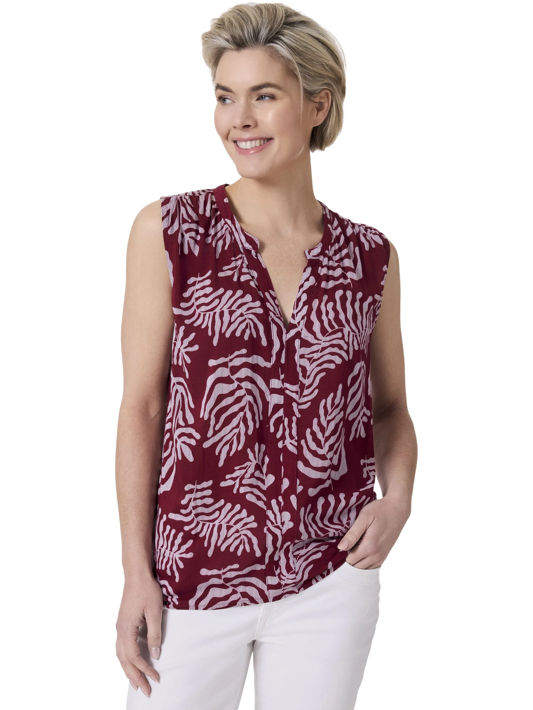 Stooker DOB 08580000009114 Da. Bluse/Hemd, Rot 911321 9114 4