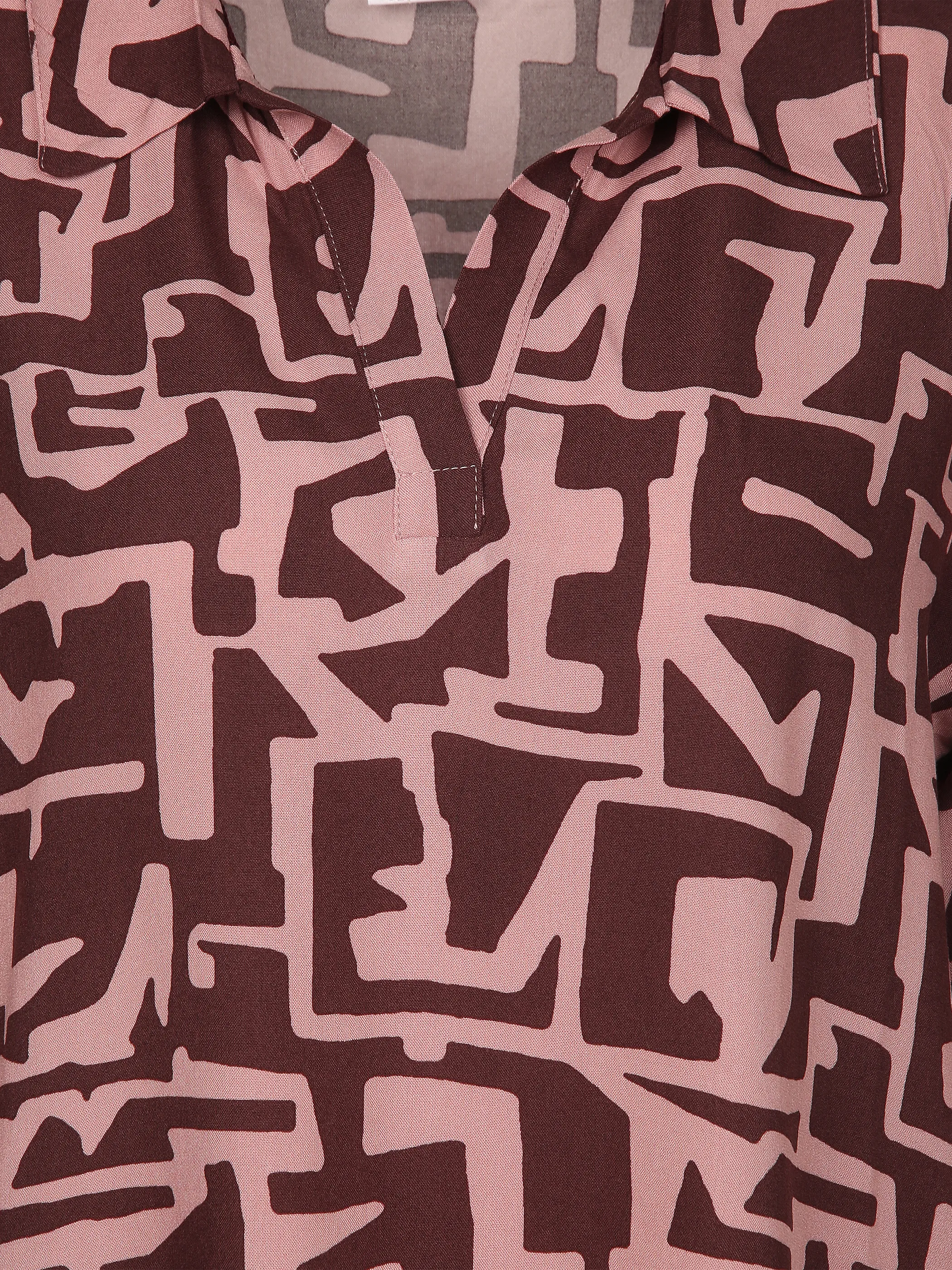 Lisa Tossa Da-Bluse m. Print Rosa 916211 AUBERGINE 3