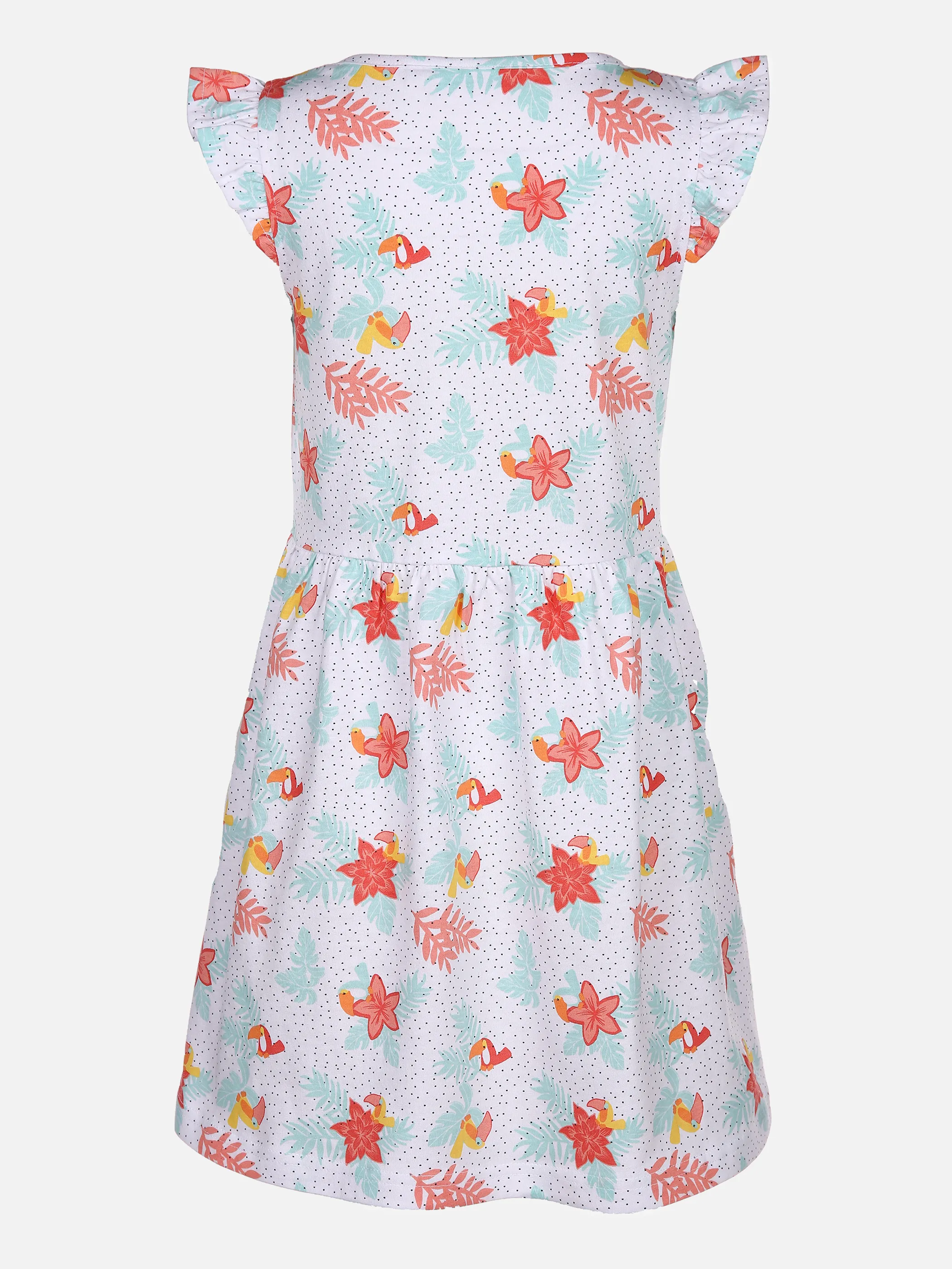 Stop + Go MG Kleid in weiß mit AOP und Weiß 853577 WEIß 2 Stop + Go MG Kleid in weiß mit AOP und Weiß 853577 WEIß 2