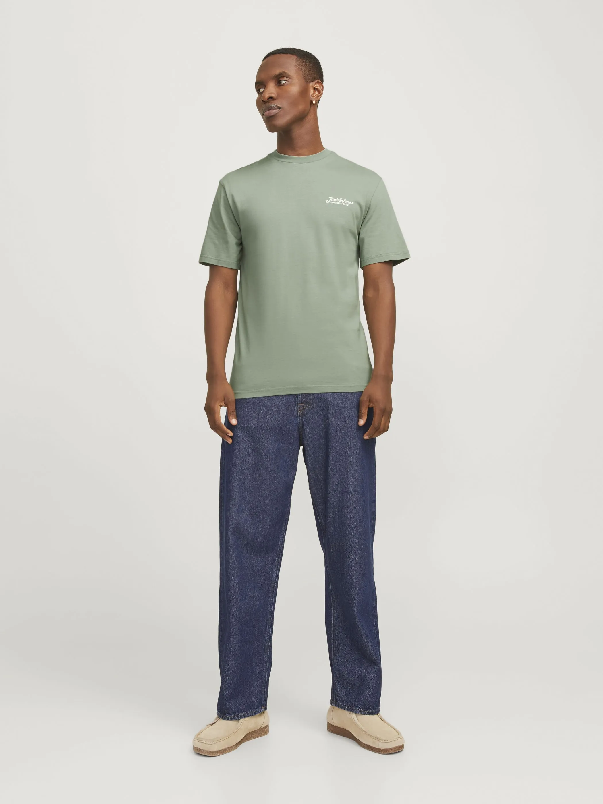 Jack Jones 12268434 JJBEAU TEE SS CREW NE Grün 904461 176366 4