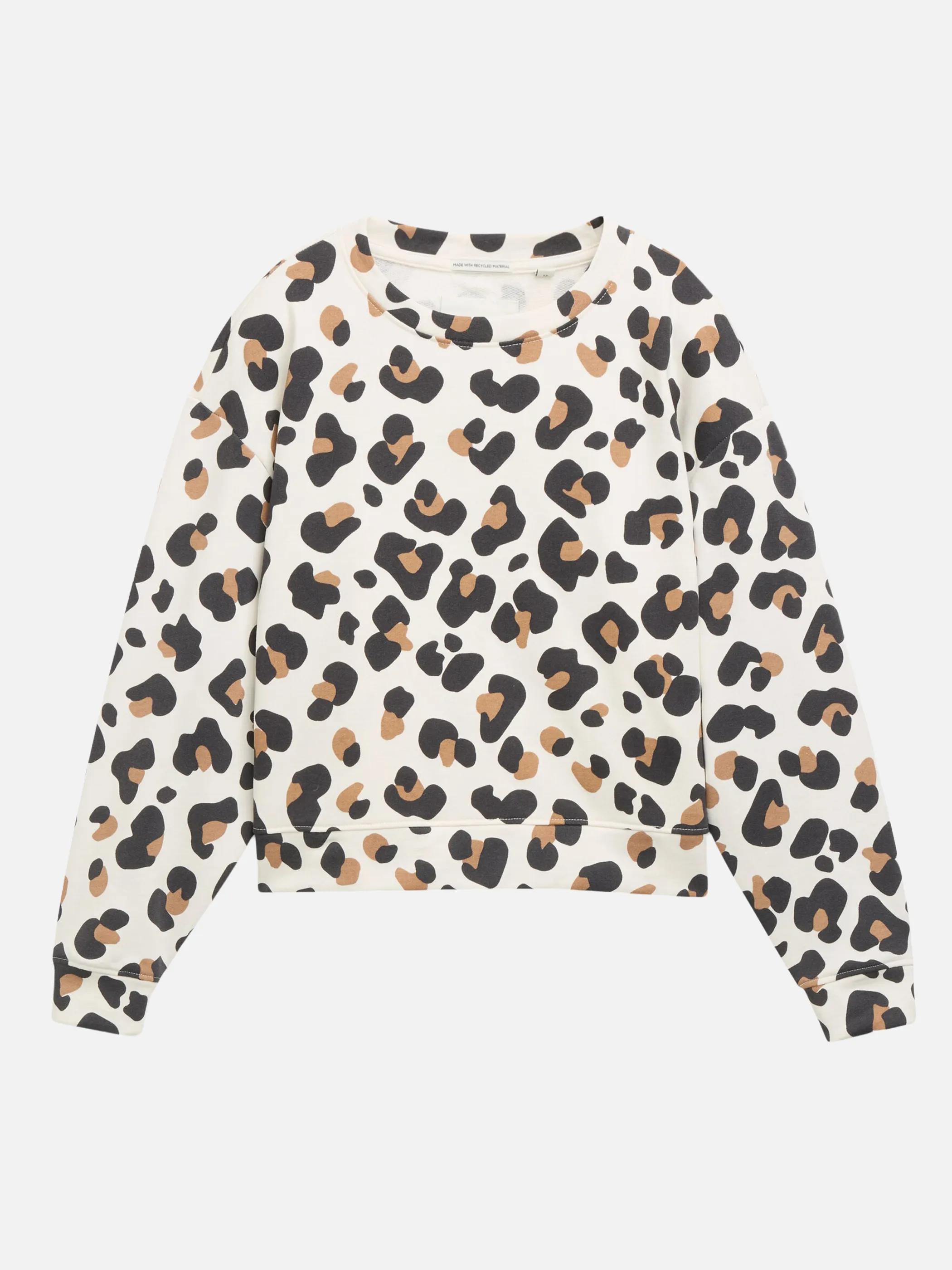 Tom Tailor 1050076 allover printed sweatshirt Weiß 928019 39819 1