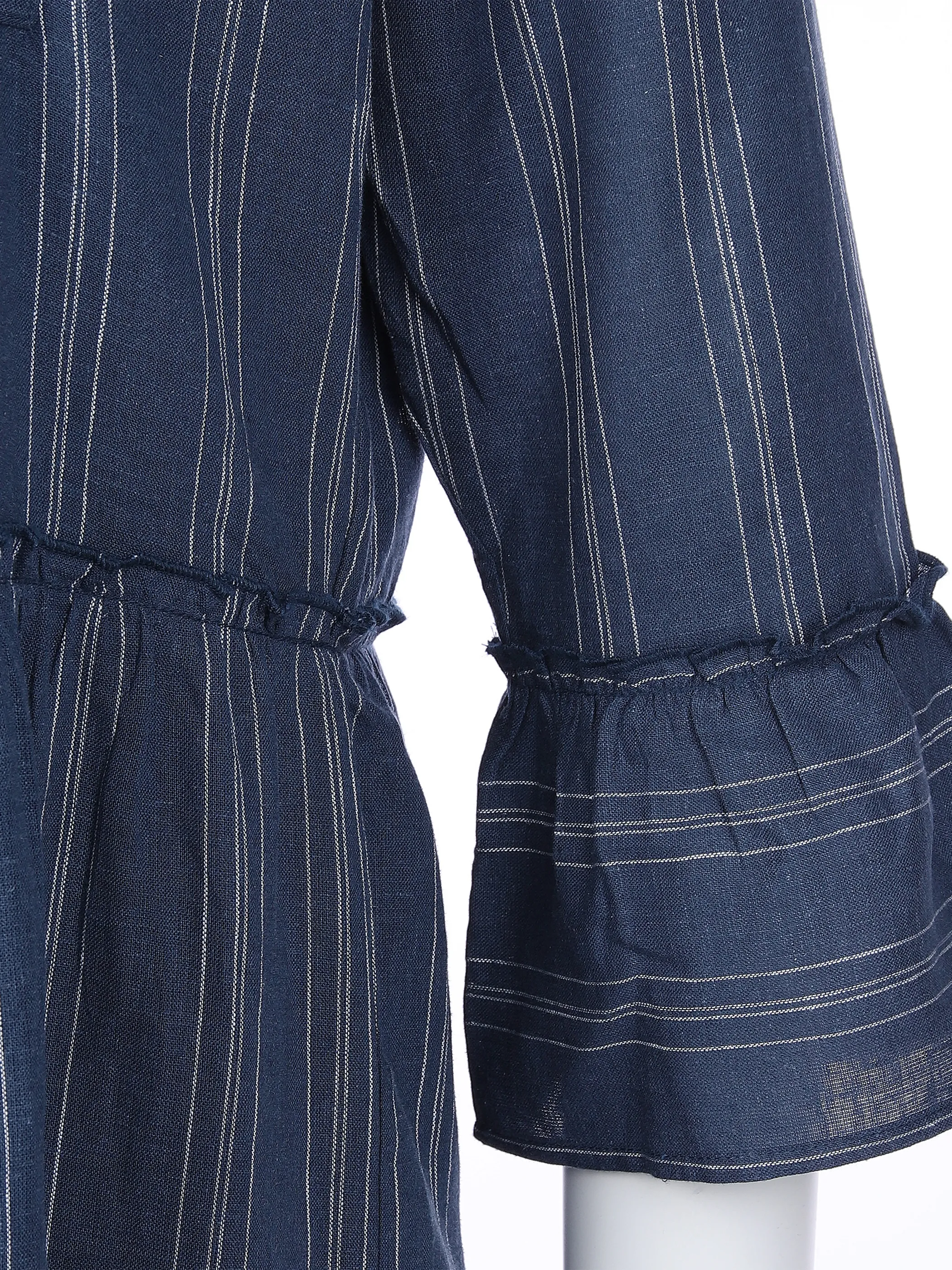 Tom Tailor 1032208 striped linen tunic dr Blau 865229 29534 3