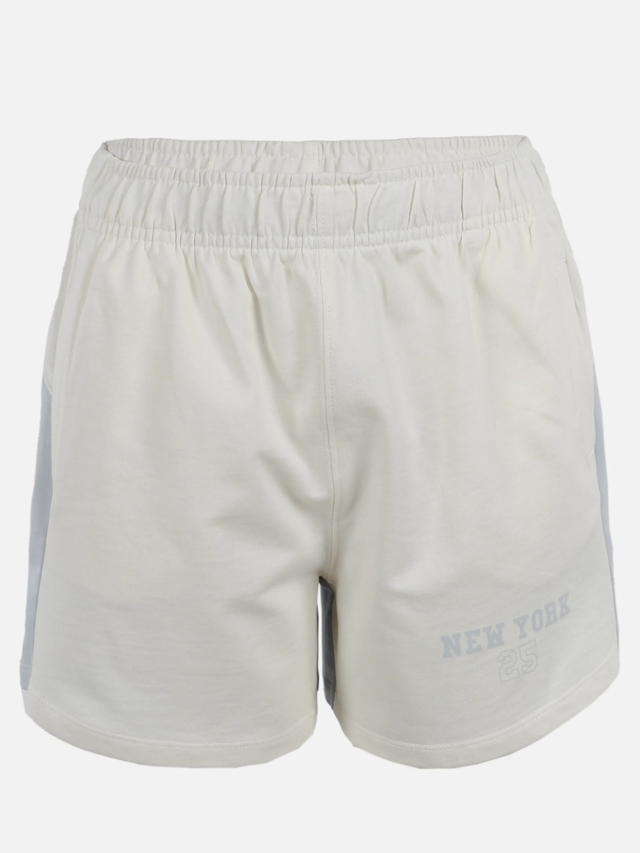 One Way JM Shorts mit New York Print in offwhite/blau Weiß 910079 OFFWHITE 1