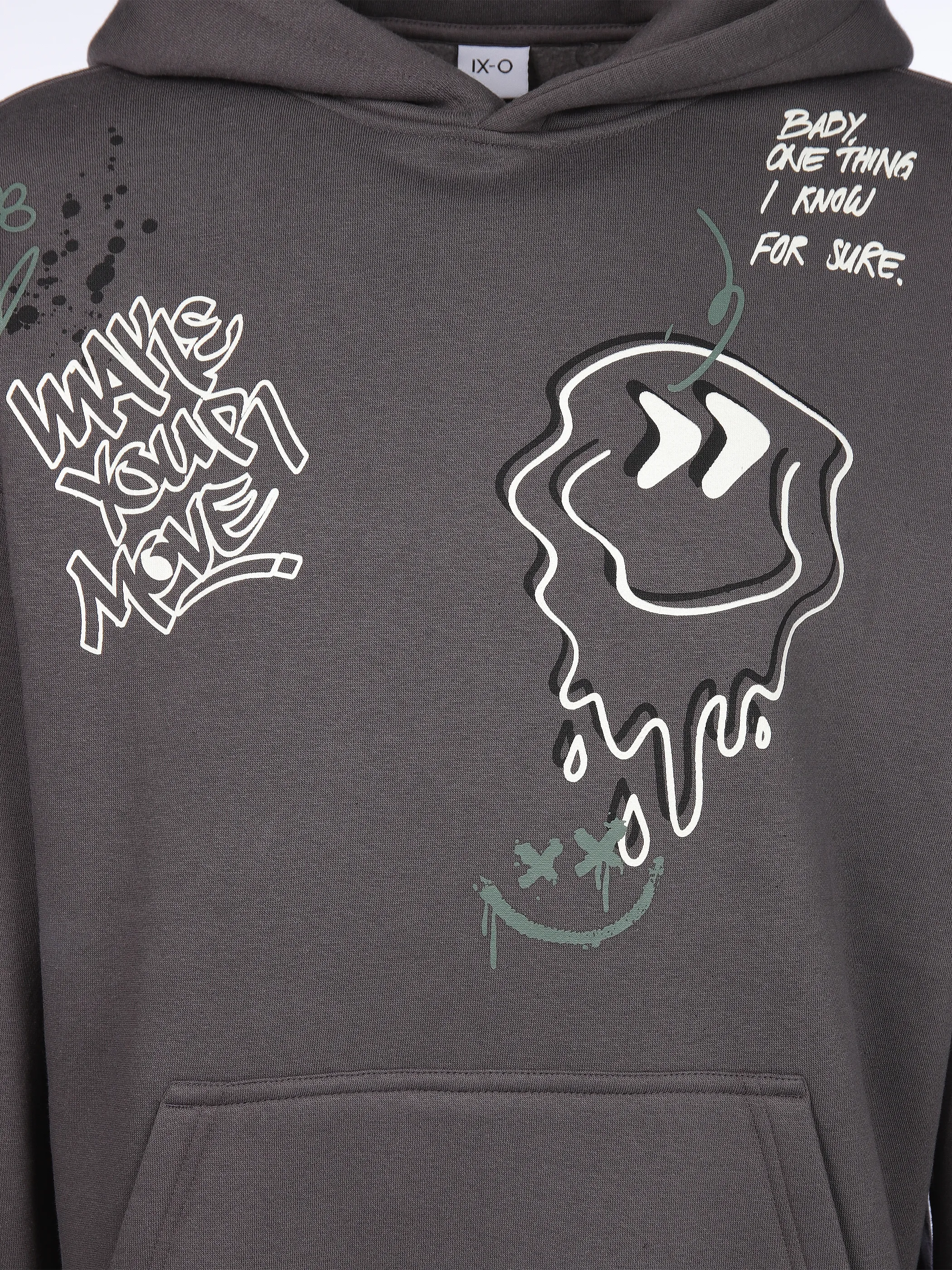 IX-O H10608BC21520AAWG YF-He Hoodie Grau 916170 23400 3