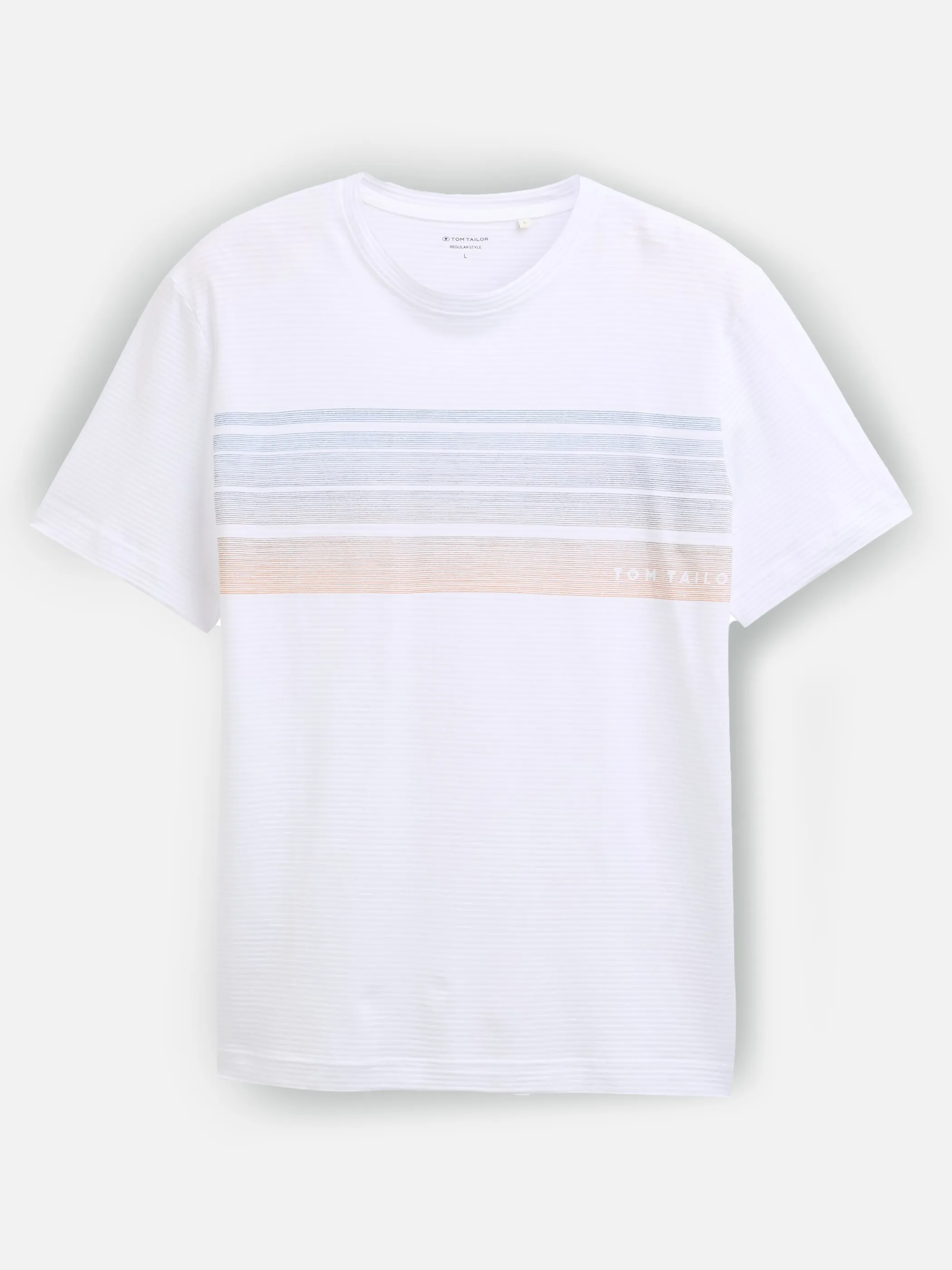 Tom Tailor 1046798 t-shirt with print Weiß 910582 20000 1