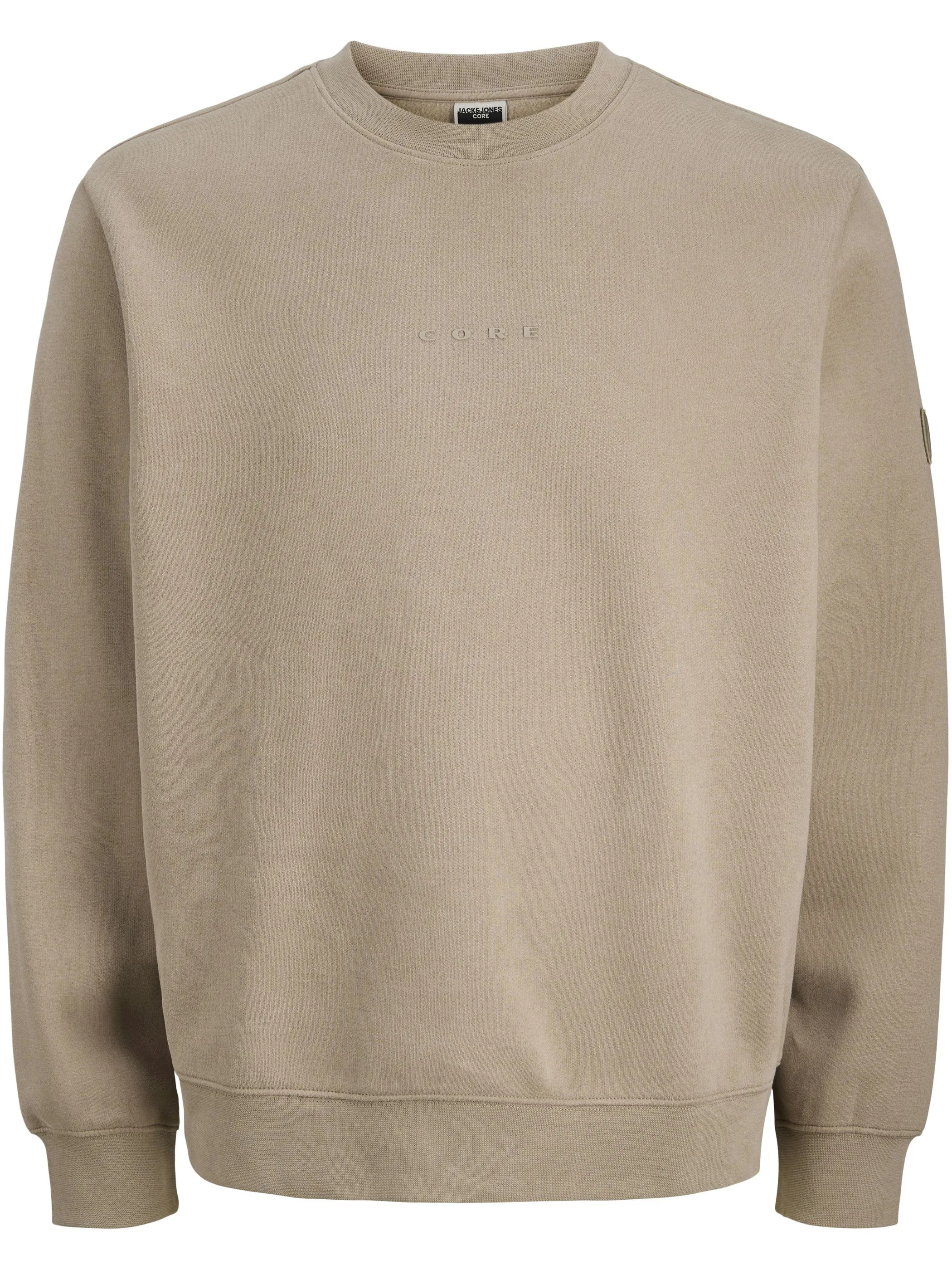 Jack Jones 12285667 JCOPOINT SWEAT BADGE Braun 917832 176193 1