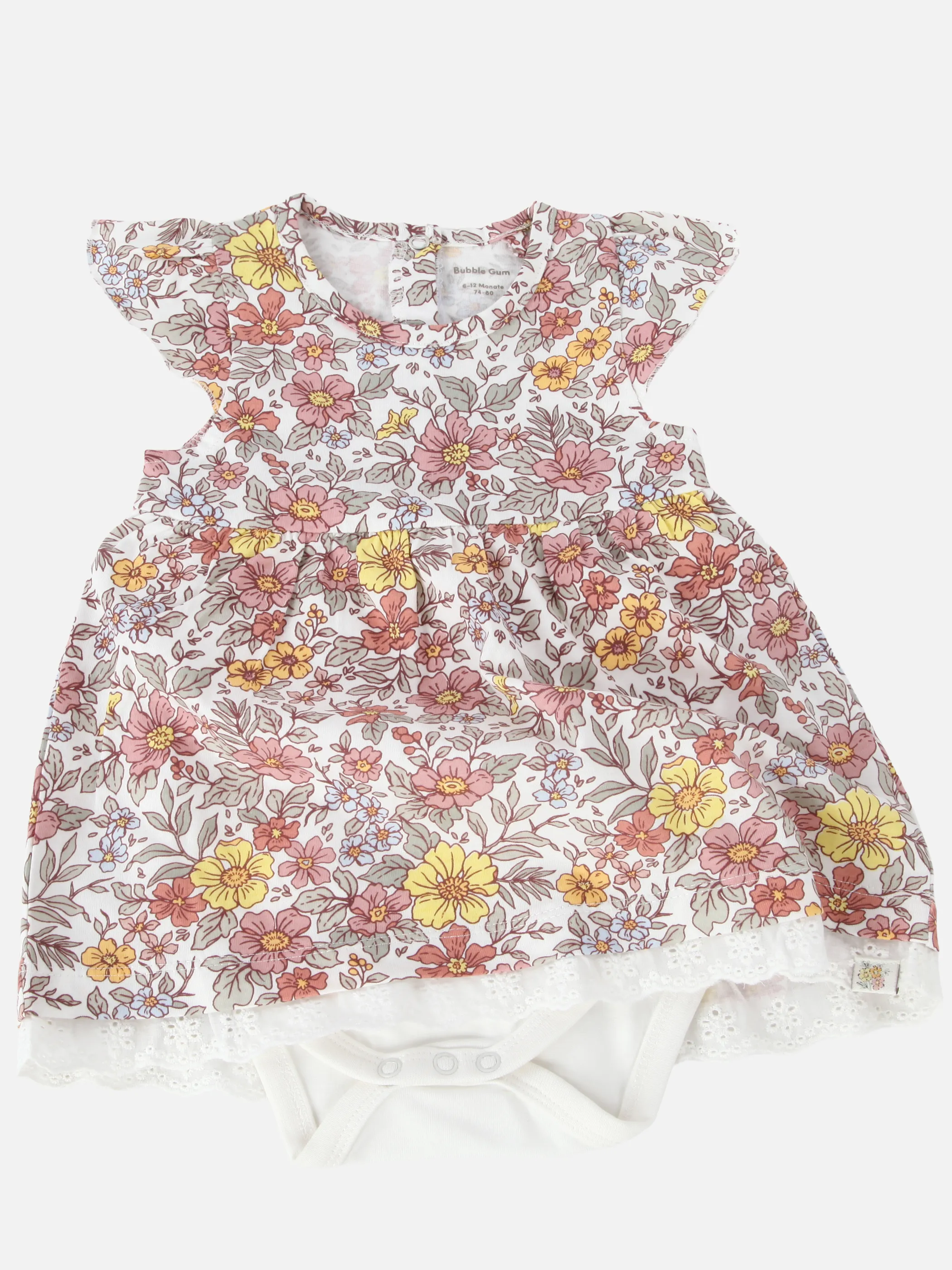 Bubble Gum BG KLeid mit blumen AOP in weiß Weiß 921824 WE 4