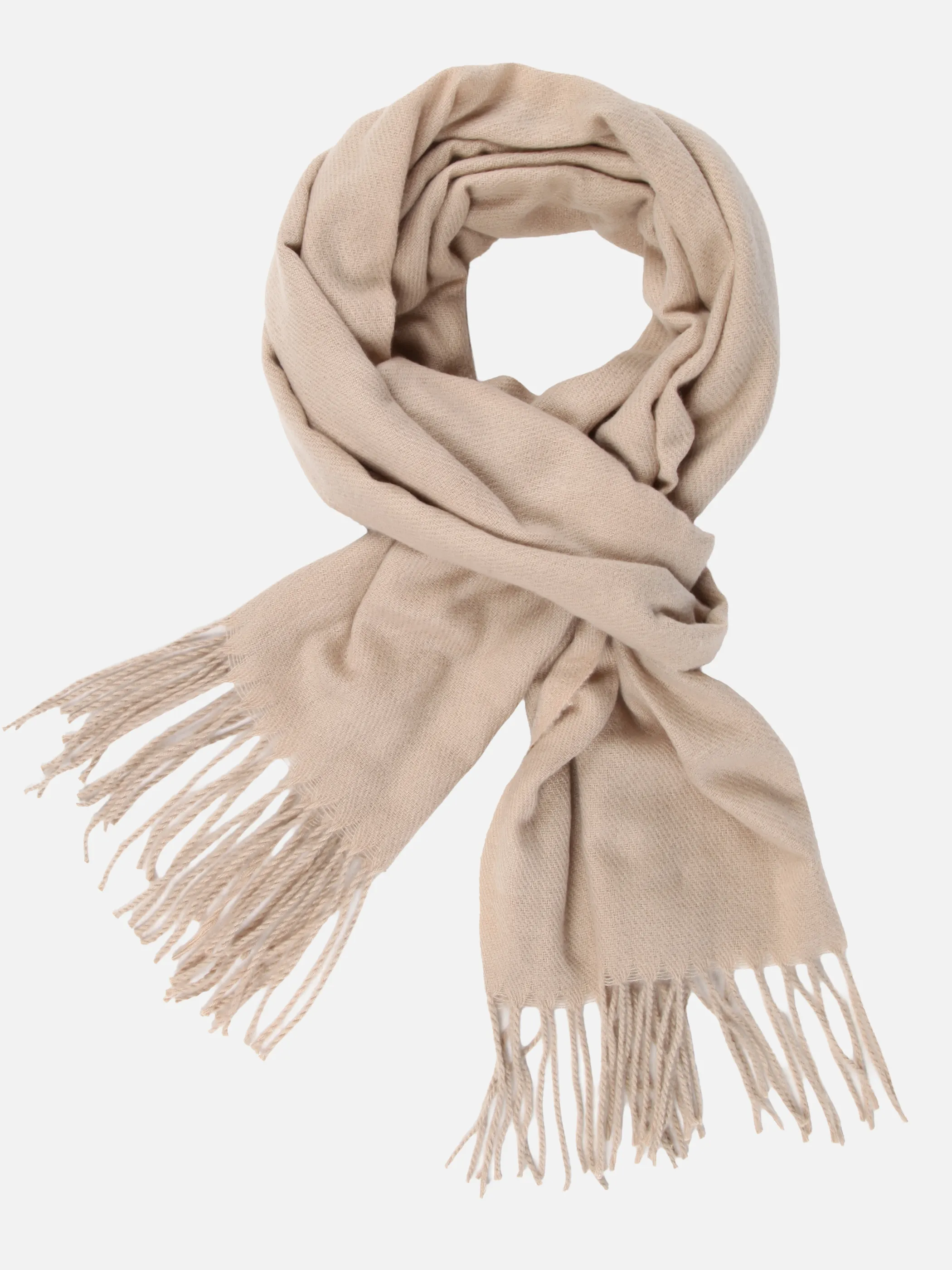 Sure Da-Schal m. Fransen Beige 929411 BEIGE 2