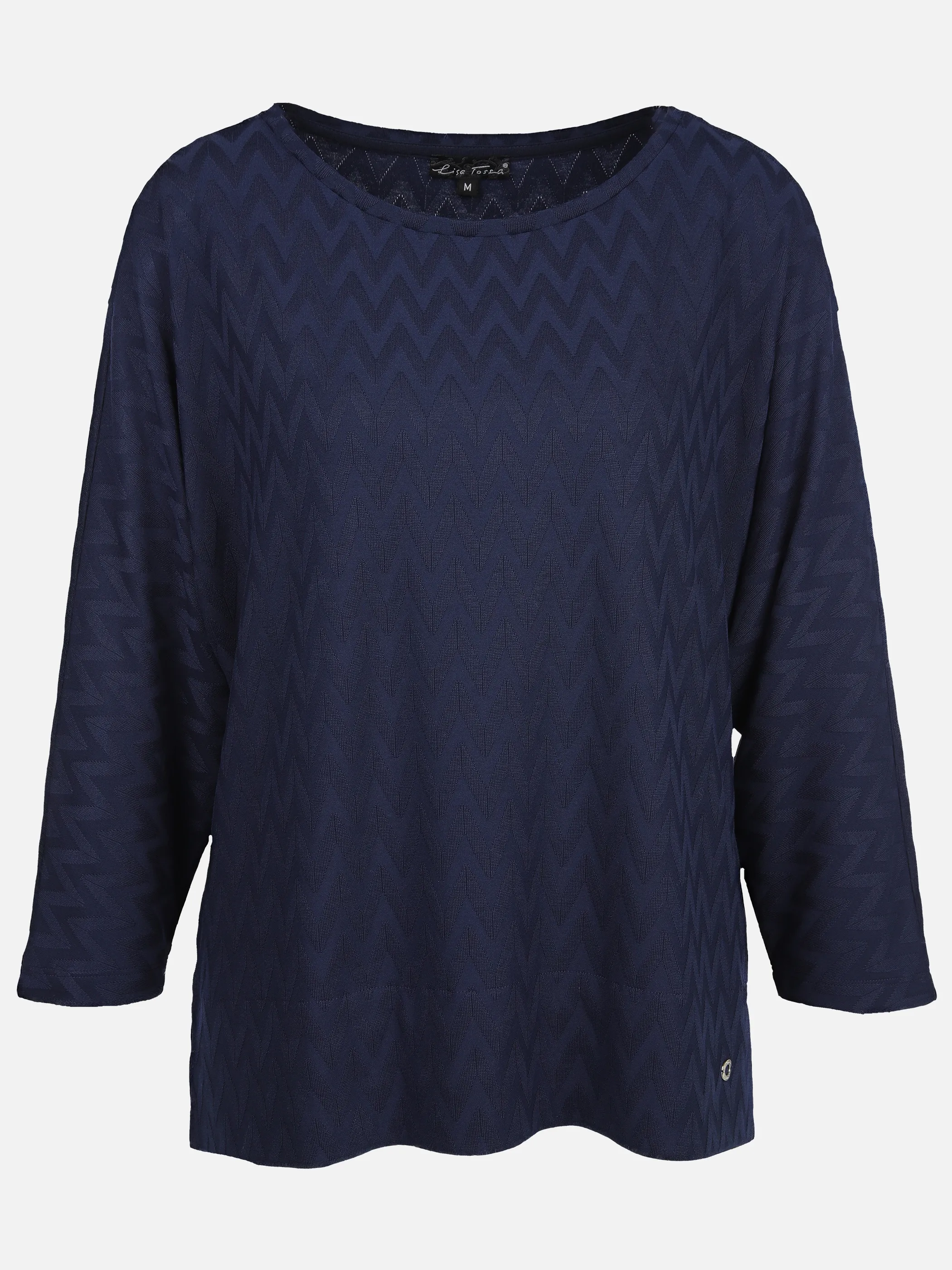 Lisa Tossa Da-Jacquard-Shirt m. 1/1 Arm Marine 906569 MR 1