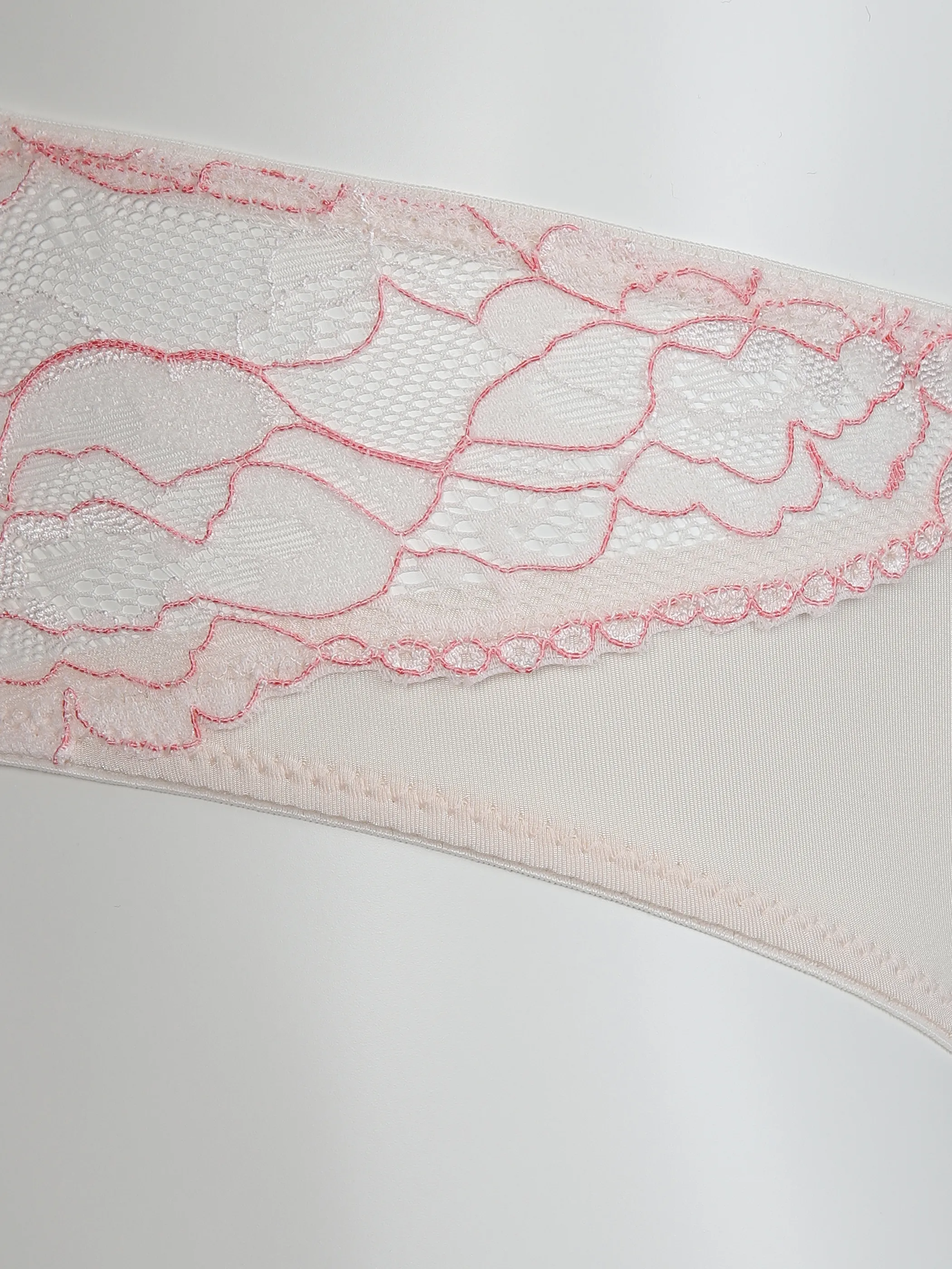 Sure Da Panty shiny mit Spitze Weiß 889621 PEARL 3
