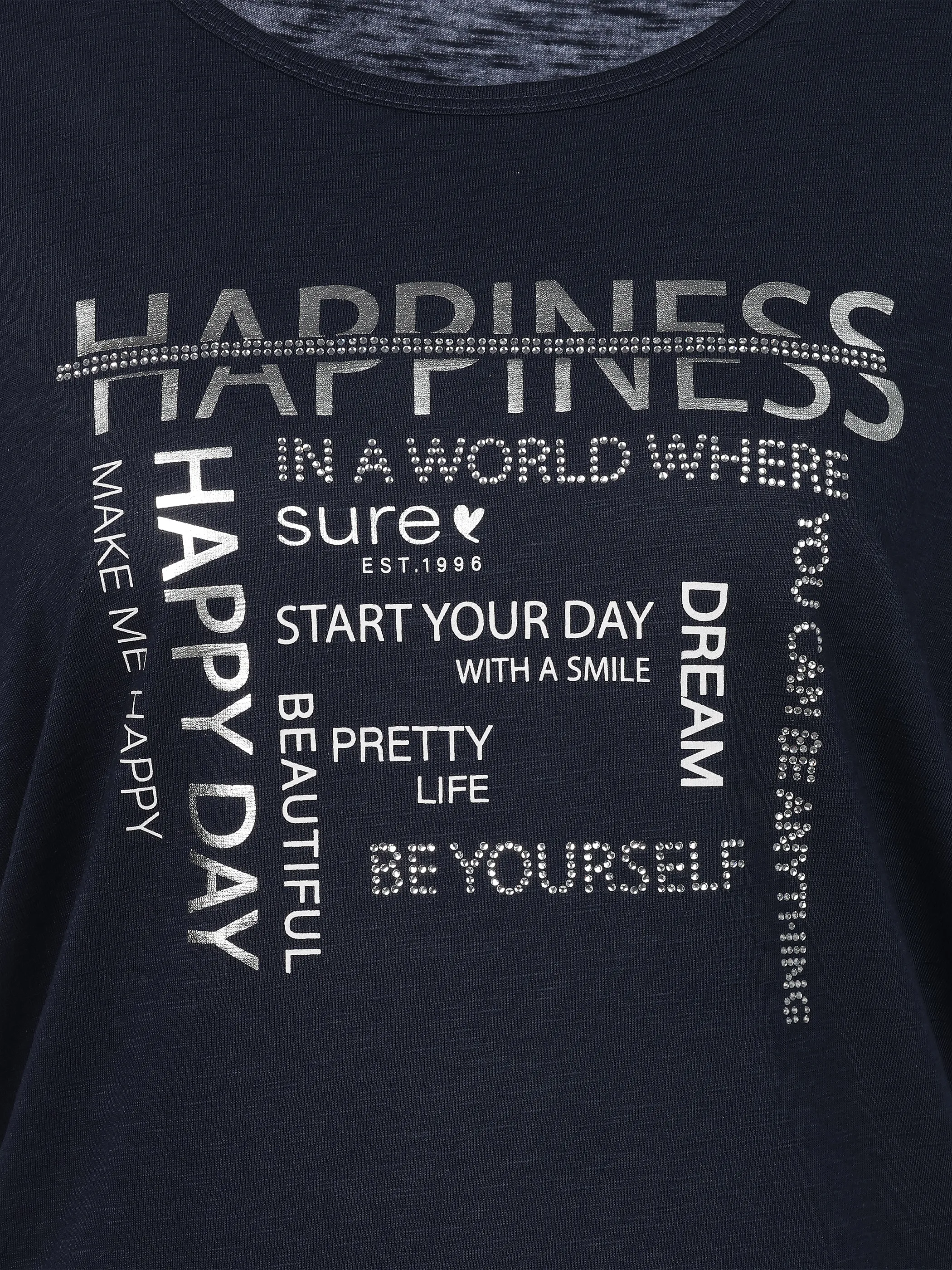 Sure Da-T-Shirt m. Frontprint Blau 922189 SAPPHIRE 3