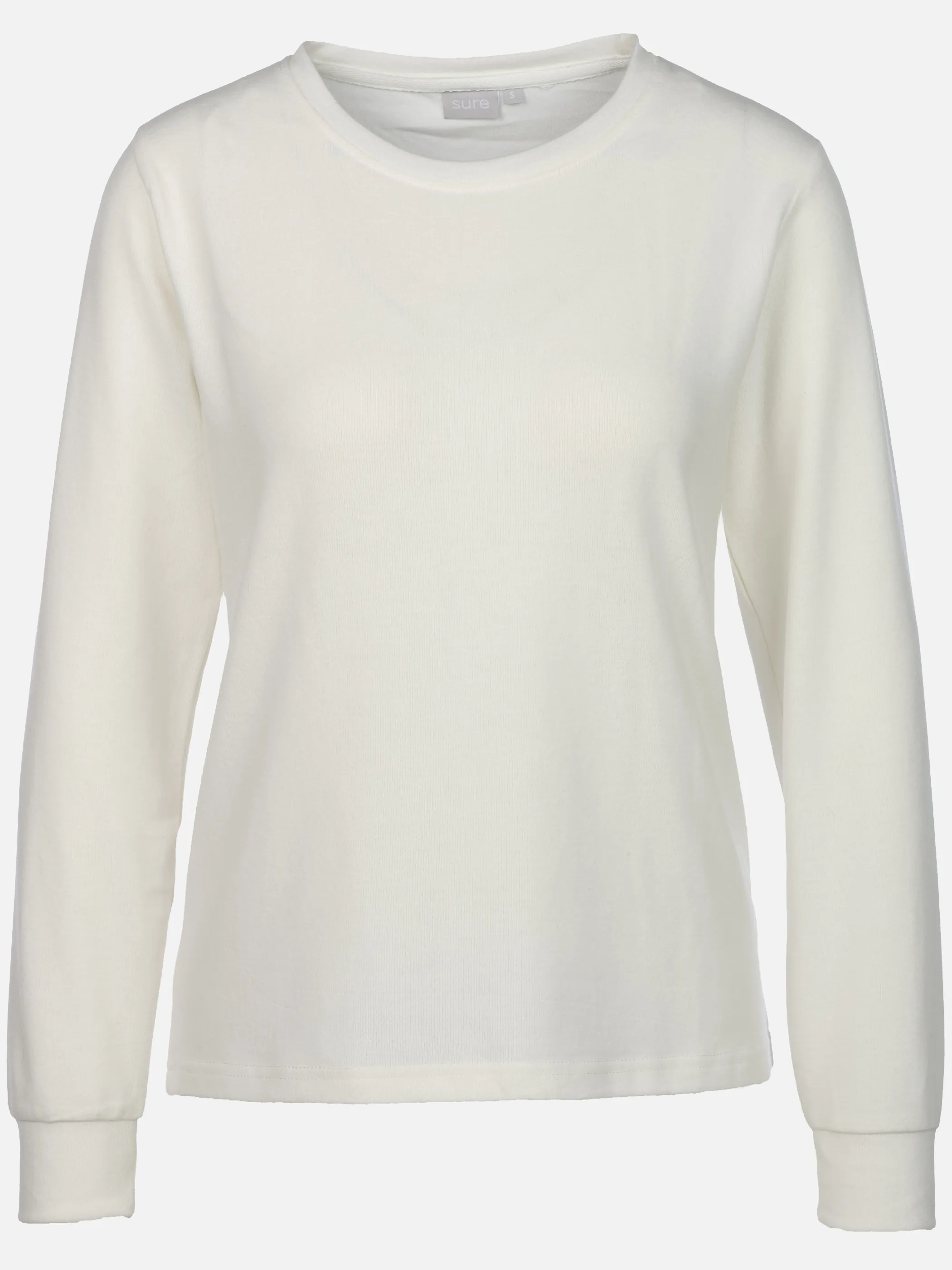 Sure Da. Schlafshirt Cozy Strick Weiß 932908 ECRU 1