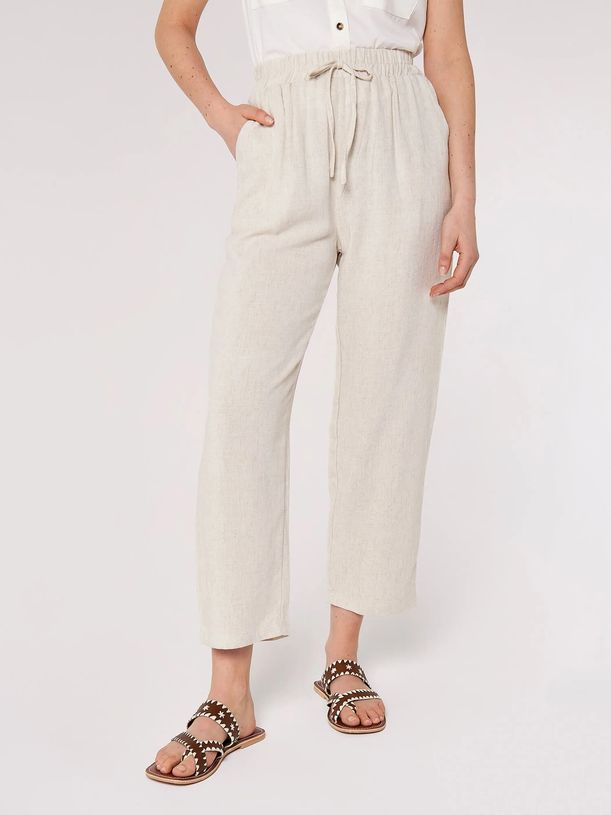 Apricot 713017 Apricot Pkts Linen Mix Beige 919510 STO 1