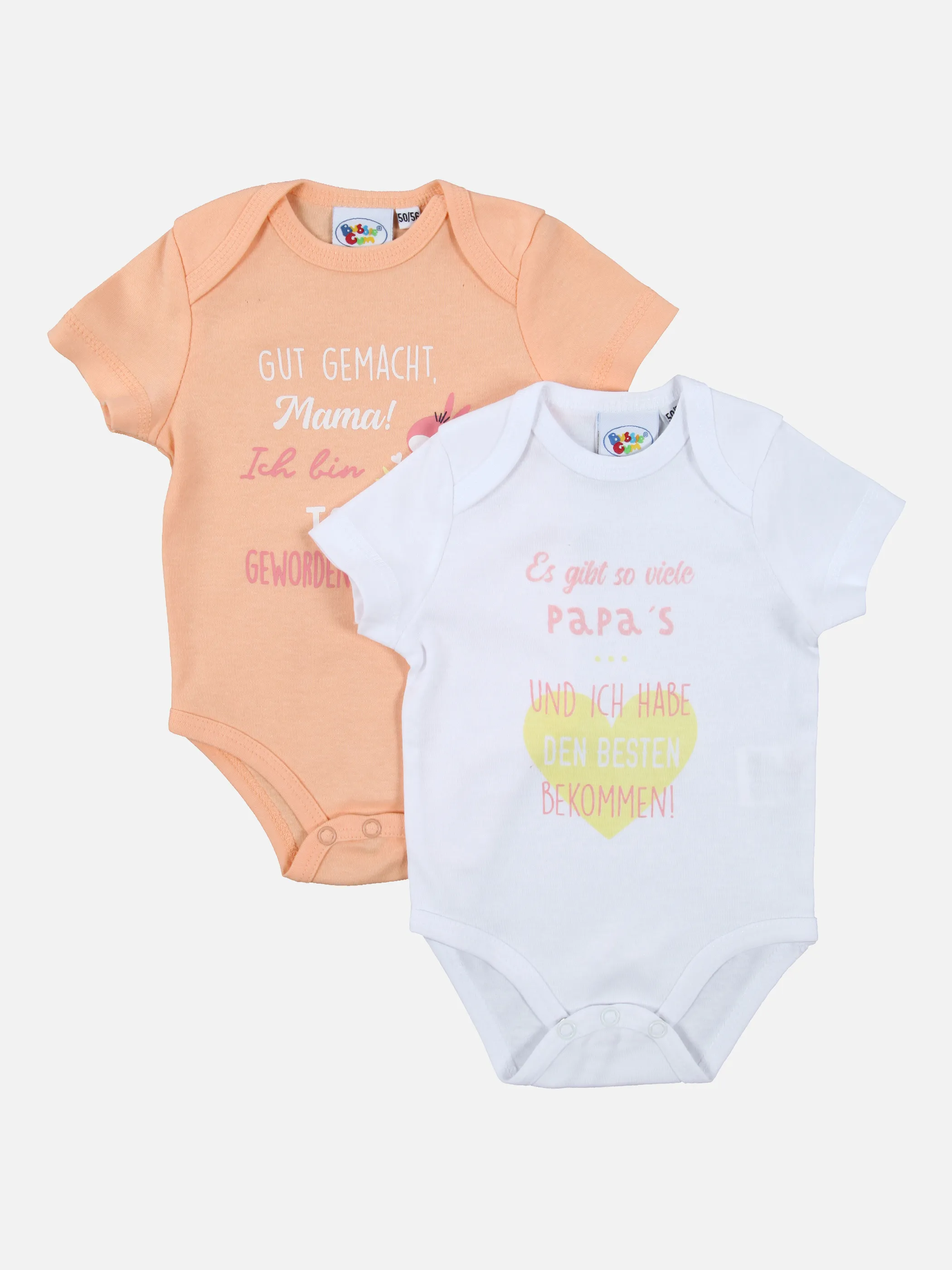 Bubble Gum BG 2er Pack Sprüche Body Orange 851892 APRICOT 1