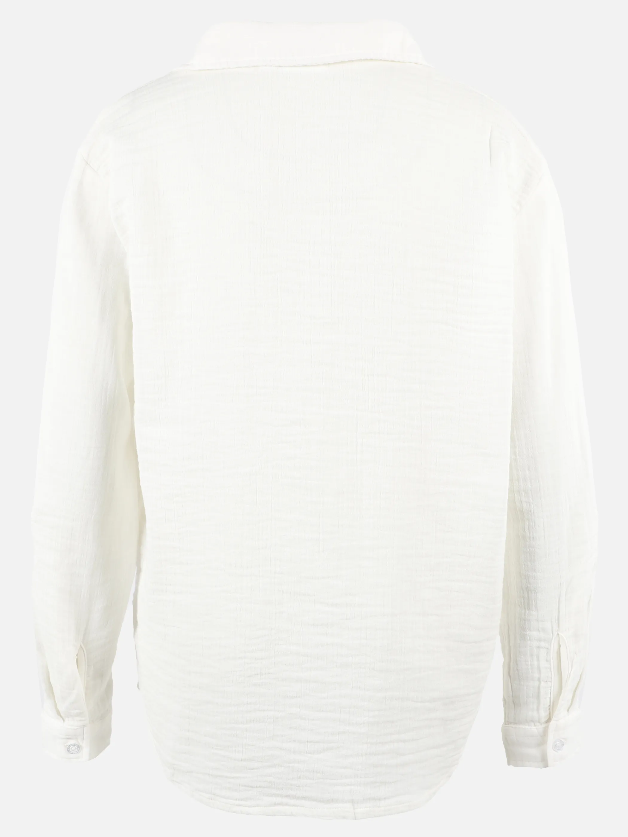 Stop + Go JM oversized Musselin Bluse in weiß und grün Weiß 890377 WEIß 2 Stop + Go JM oversized Musselin Bluse in weiß und grün Weiß 890377 WEIß 2