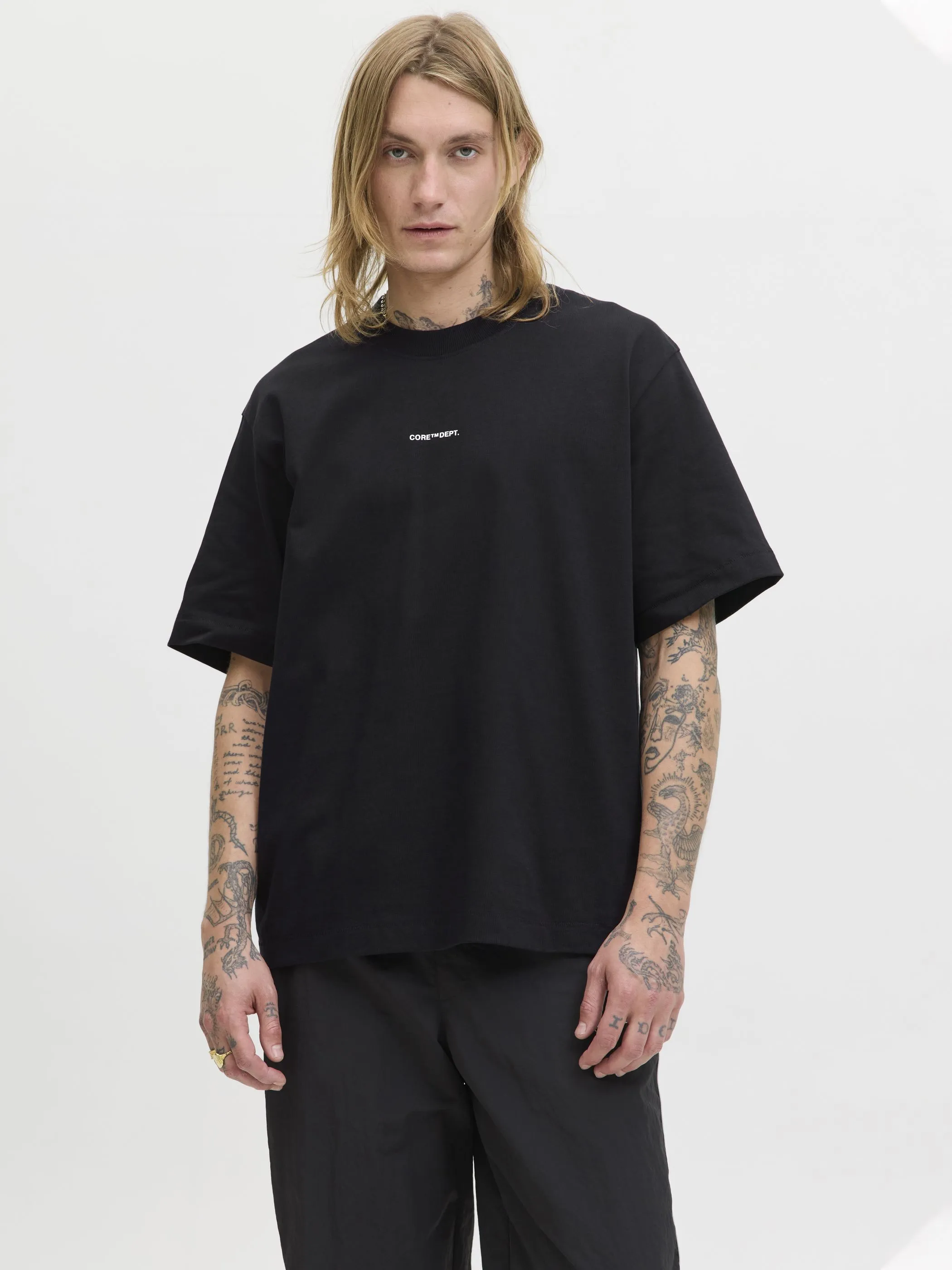 Jack Jones 12283351 JCOCOVER SCRIPT BACK Schwarz 917582 178012 3