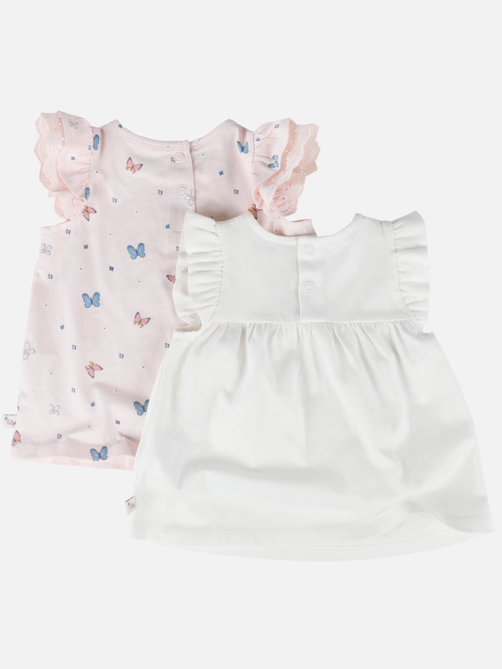 Bubble Gum BM 2er Pack T-Shirts in Weiß/rosa Weiß 909818 WEIß/ROSA 2