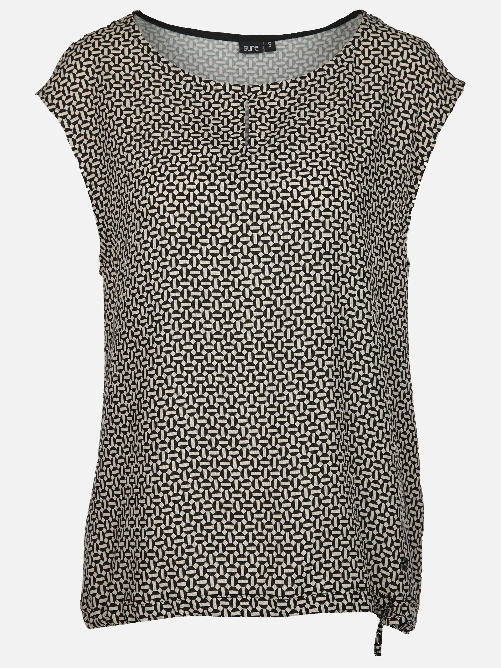 Sure Da-Materialmix-Top Schwarz 910498 BLACK 1 Sure Da-Materialmix-Top Schwarz 910498 BLACK 1