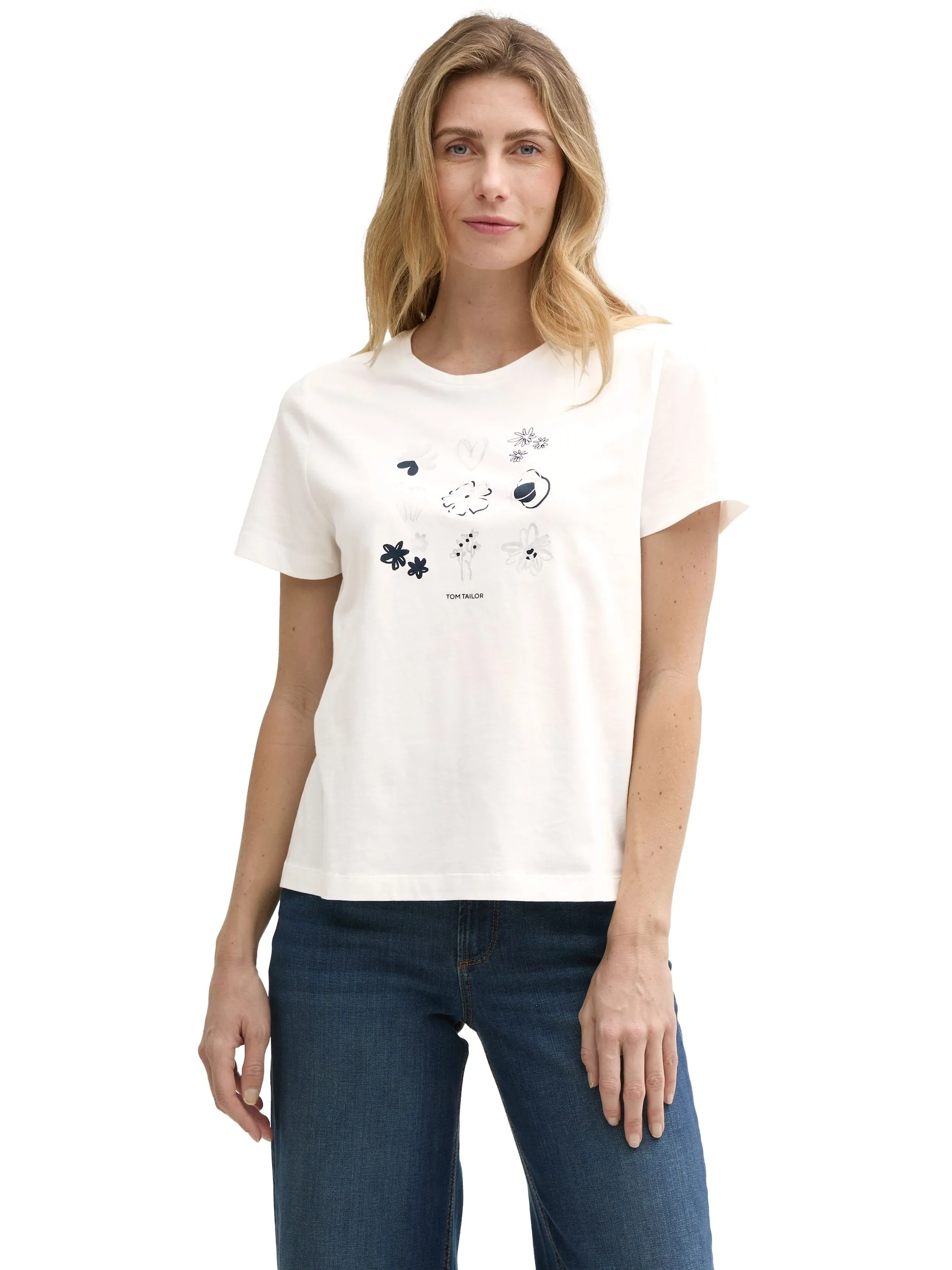 Tom Tailor 1045534 NOS T-shirt basic crew neck Weiß 905964 10320 5 Tom Tailor 1045534 NOS T-shirt basic crew neck Weiß 905964 10320 5