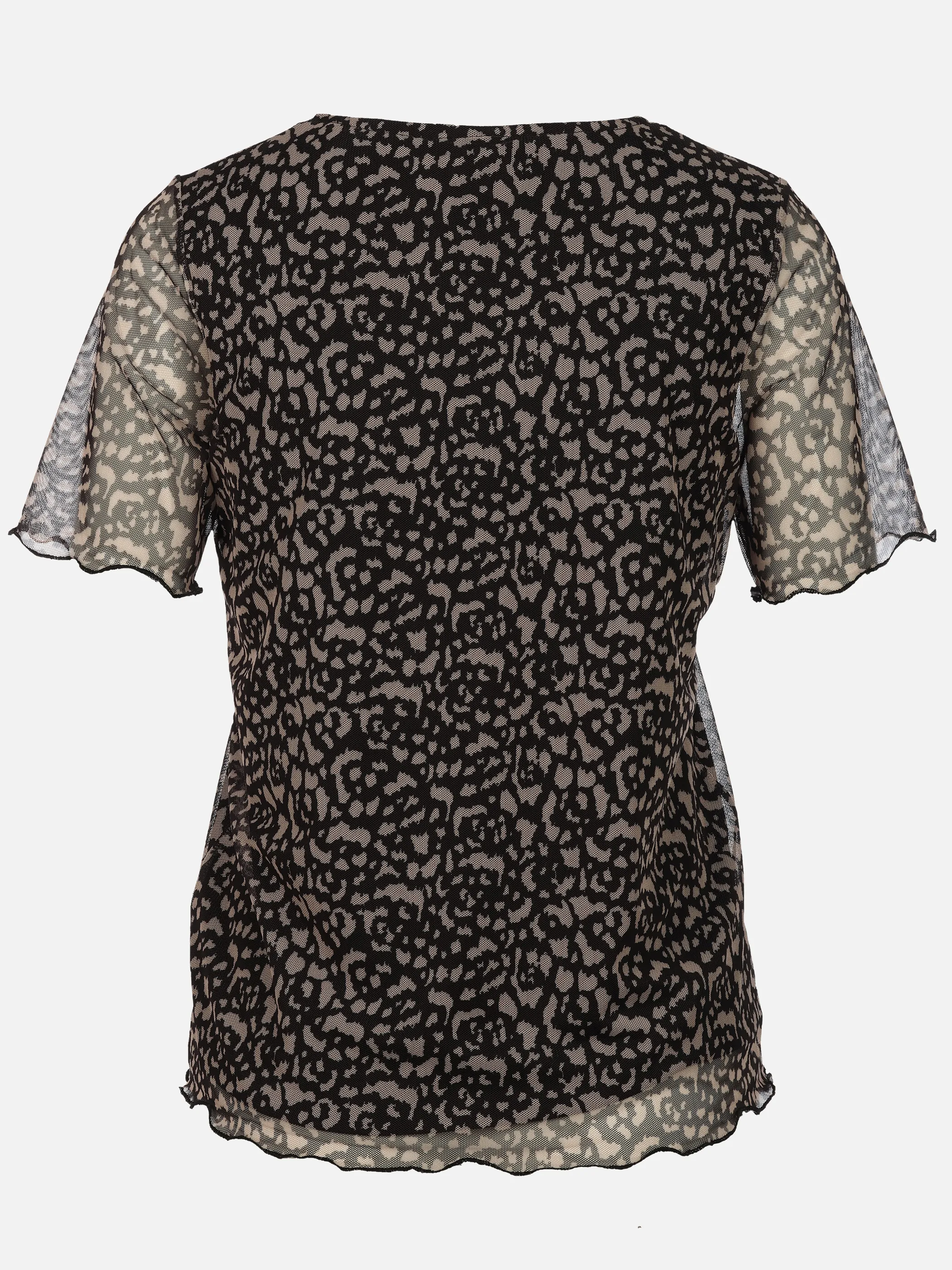 Lisa Tossa Da.-Mesh-Print Shirt Schwarz 926664 BLACK 2