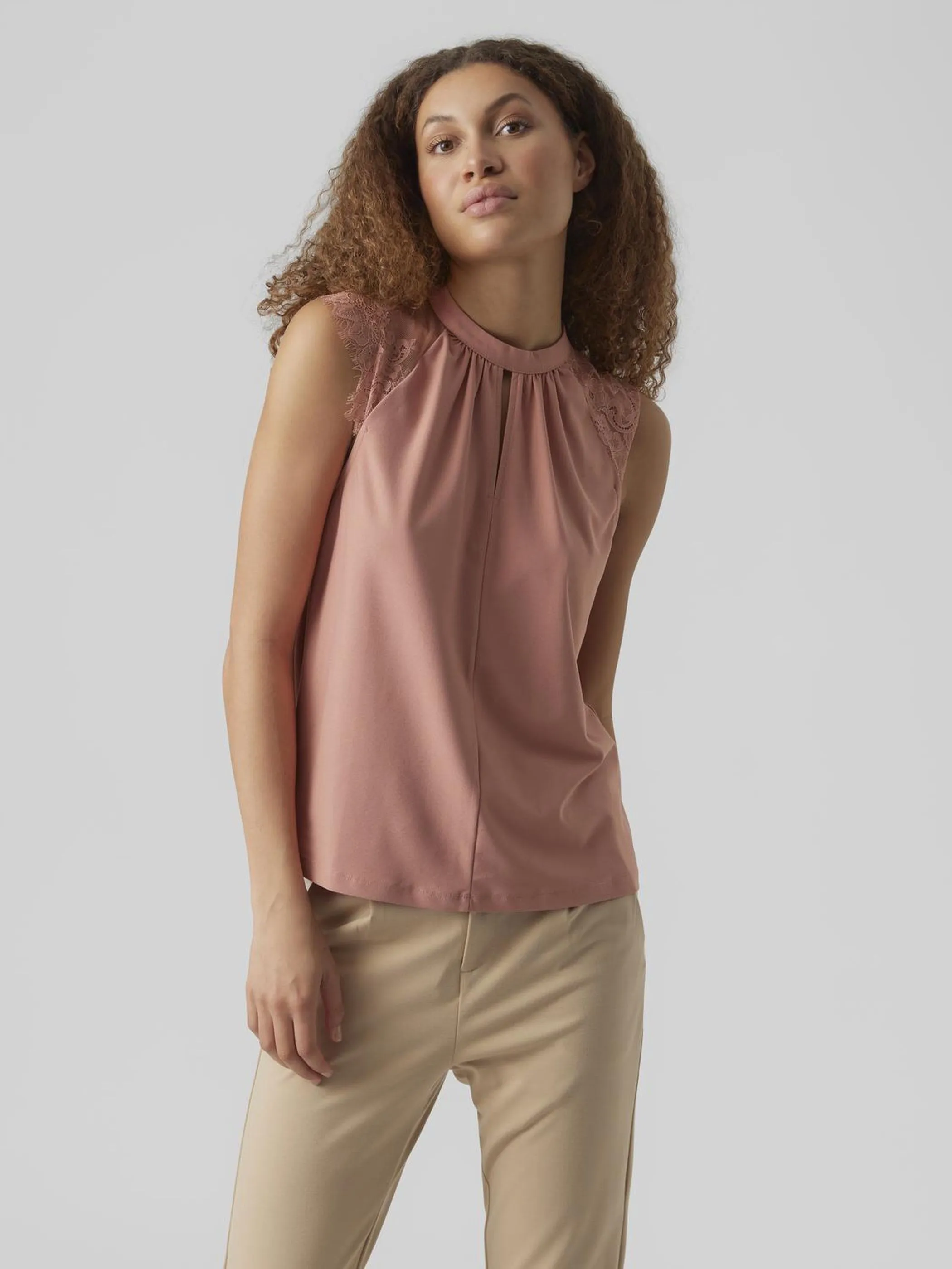 Vero Moda 10226072 VMMILLA SL LACE TEE G Rosa 873831 217630 5 Vero Moda 10226072 VMMILLA SL LACE TEE G Rosa 873831 217630 5