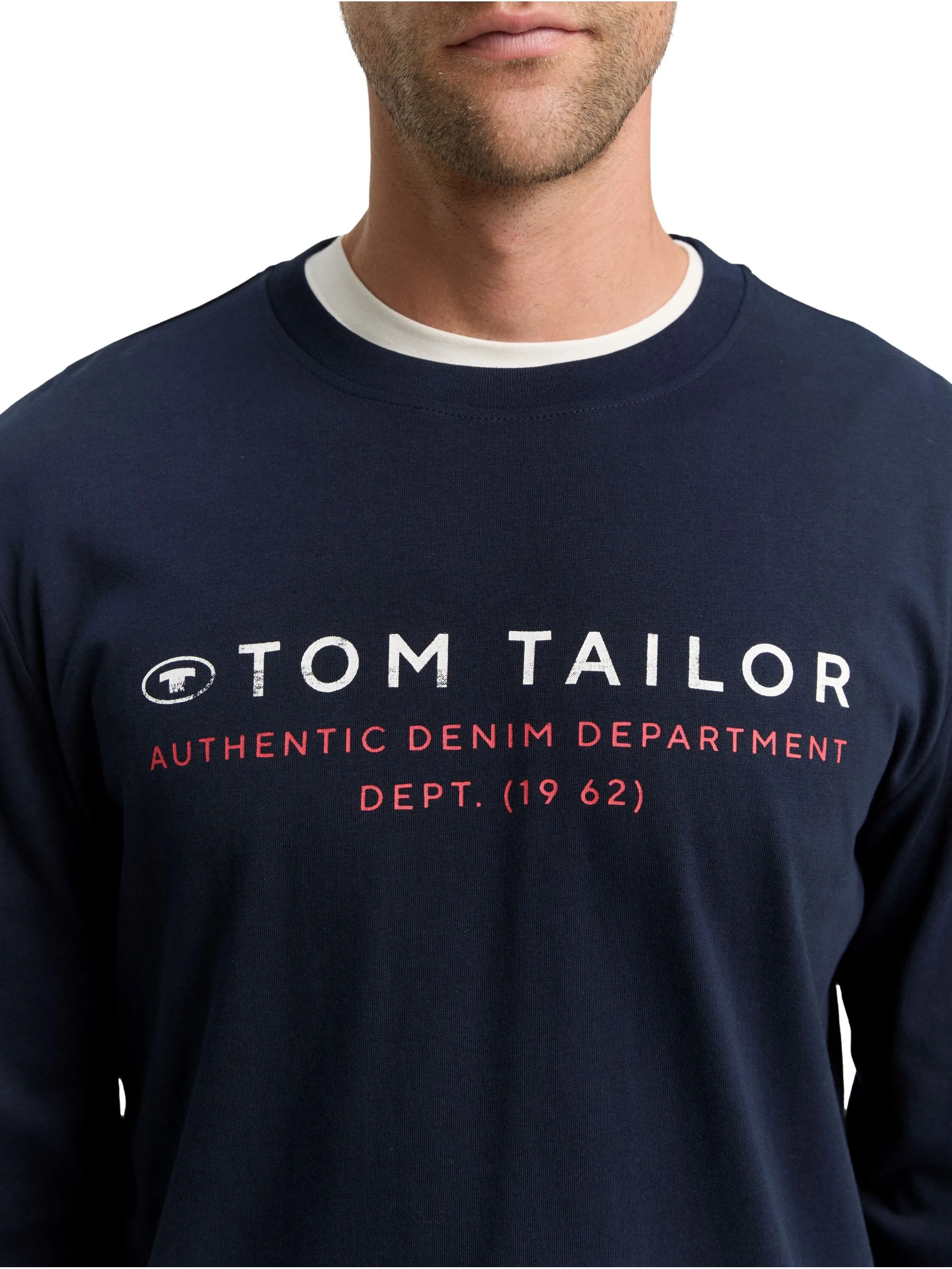Tom Tailor 1047769 printed longsleeve Blau 914817 10668