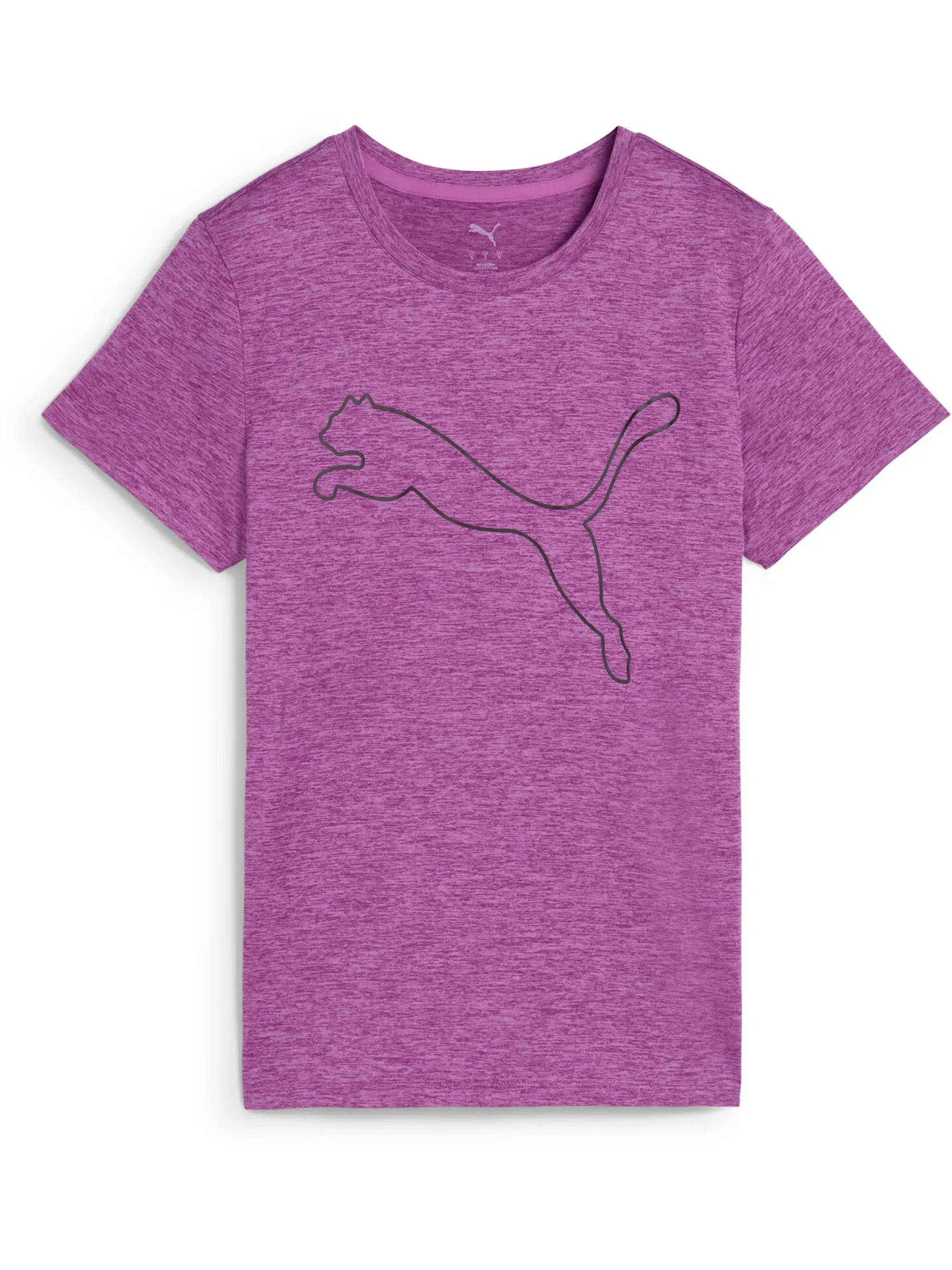 Puma 525893 Da-T-Shirt Heather Logo ESSENTIAL Lila 904539 0089 1