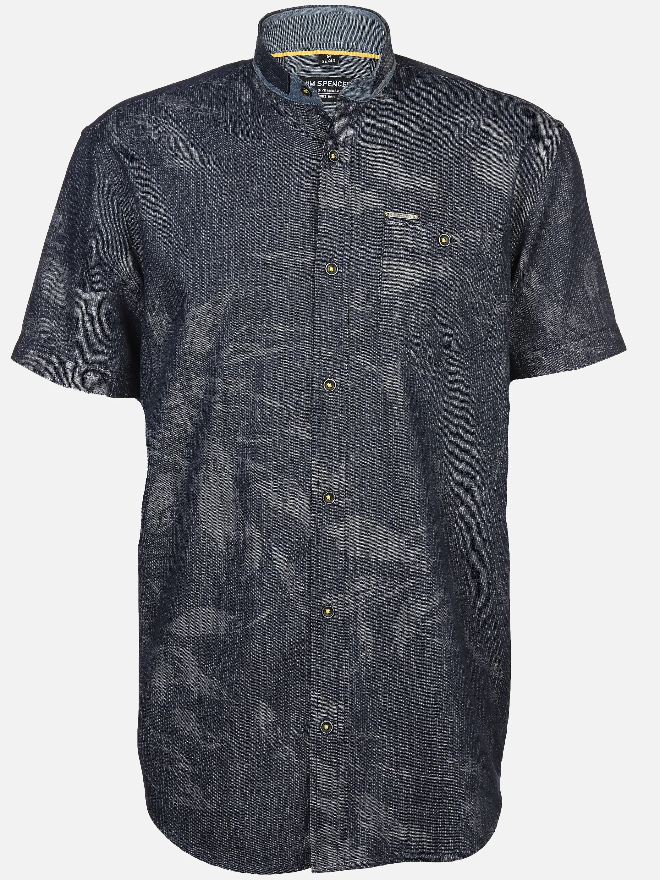 Jim Spencer He. Freizeithemd 1/2 Arm allover Blau 892175 NAVY 1 Jim Spencer He. Freizeithemd 1/2 Arm allover Blau 892175 NAVY 1