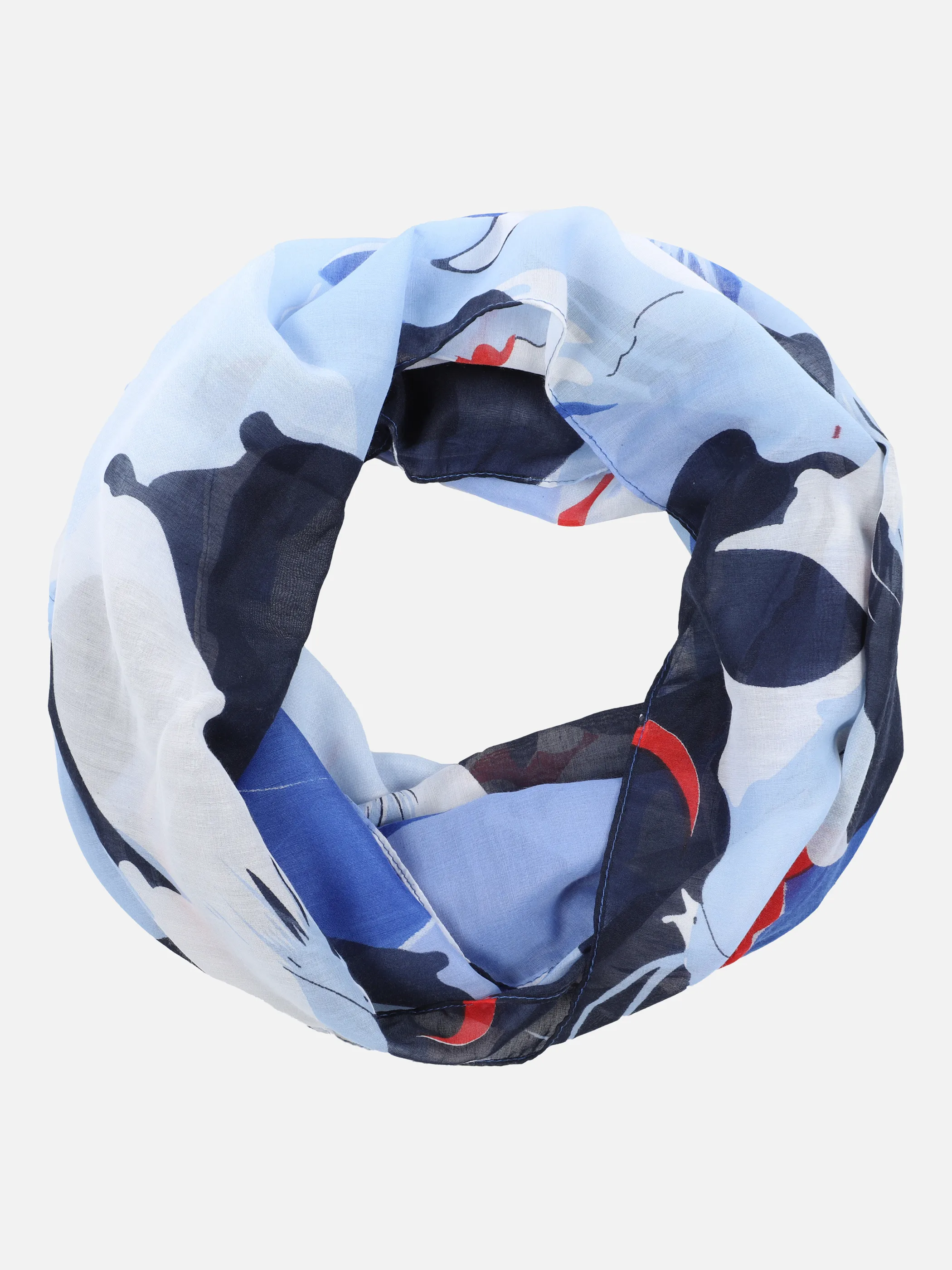 Sure Da-Schlauchtuch m. Blumenprint Blau 864294 BLAU/NAVY 1