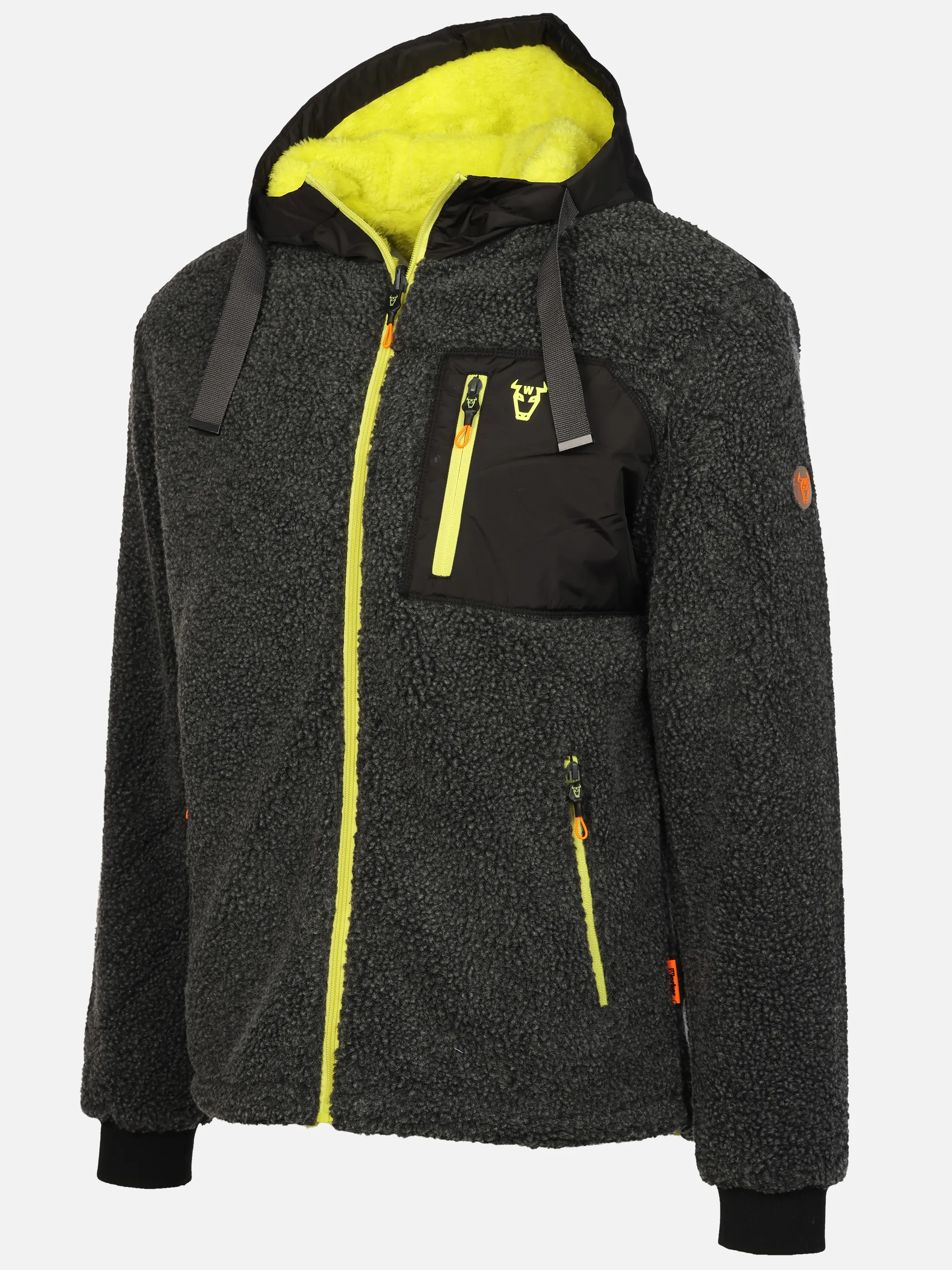 Worker He. Wendejacke Sherpa Grau 929353 ANTRHA MEL 3