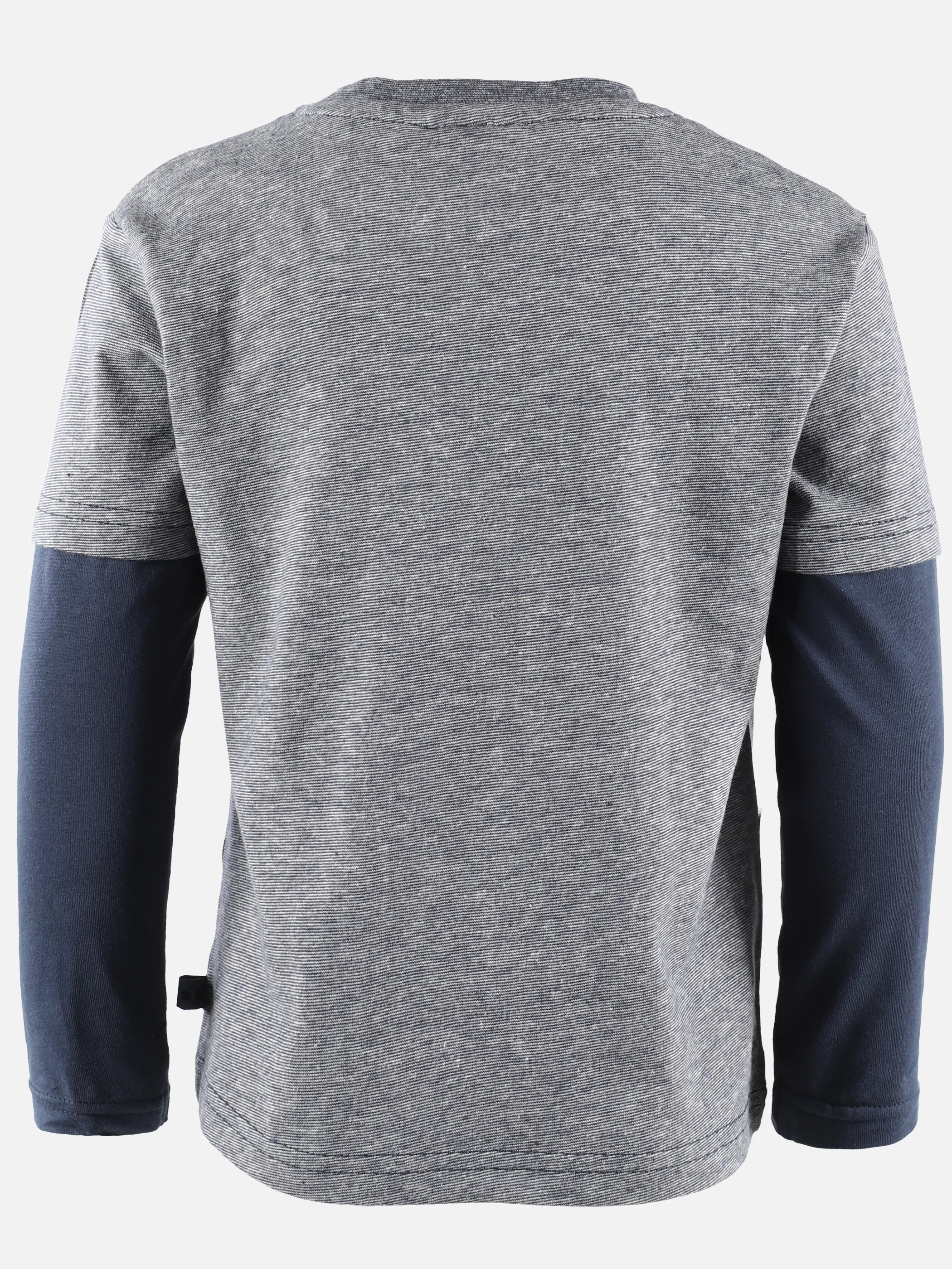 Stop + Go KJ fake Longsleeveshirt mit Dinodruck in blau Blau 890419 BLAU 2 Stop + Go KJ fake Longsleeveshirt mit Dinodruck in blau Blau 890419 BLAU 2