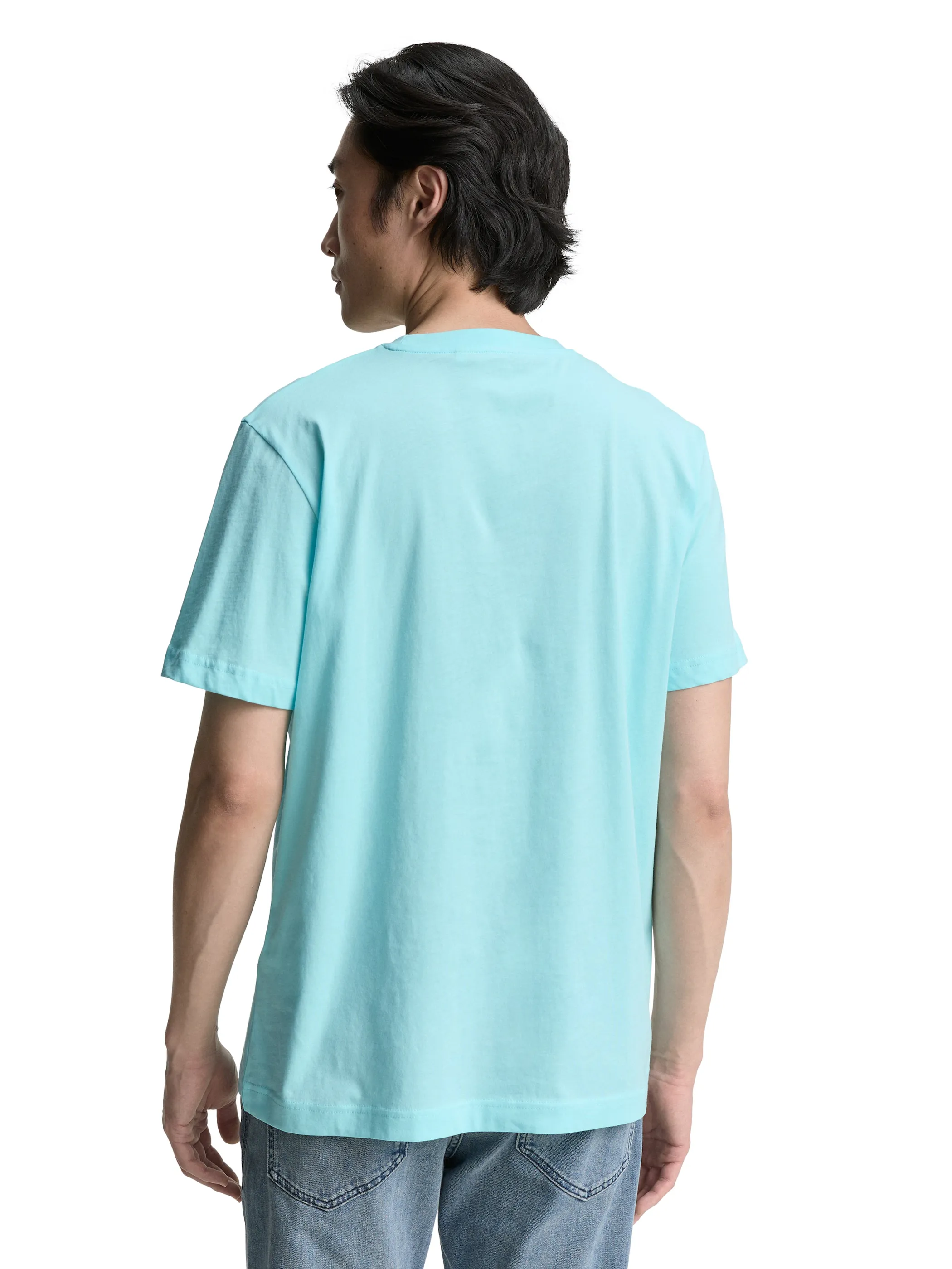 Tom Tailor 1046789 t-shirt with print Türkis 910584 34921 2