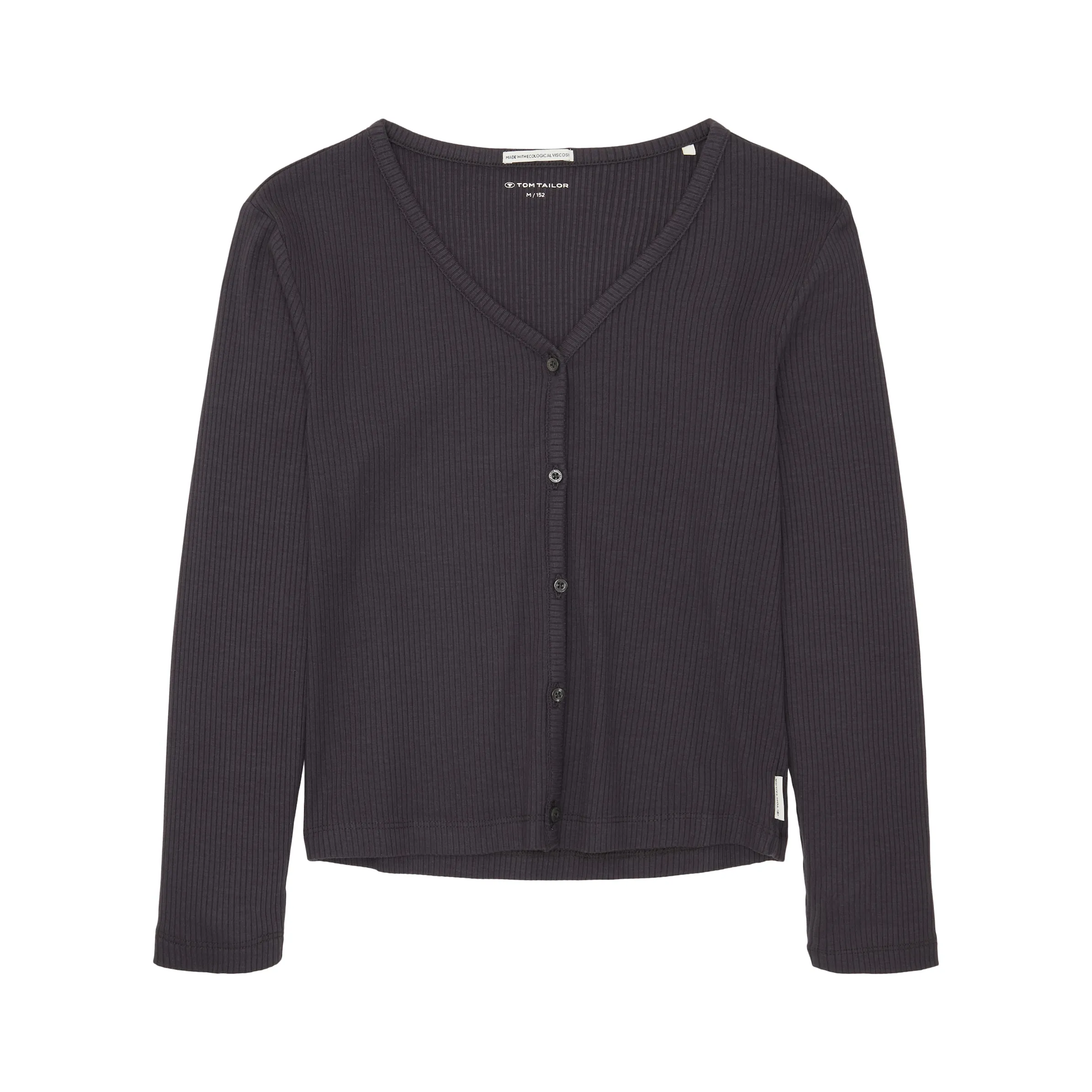 Tom Tailor 1037734 cropped rib t-shirt ja Grau 883512 29476 1 Tom Tailor 1037734 cropped rib t-shirt ja Grau 883512 29476 1